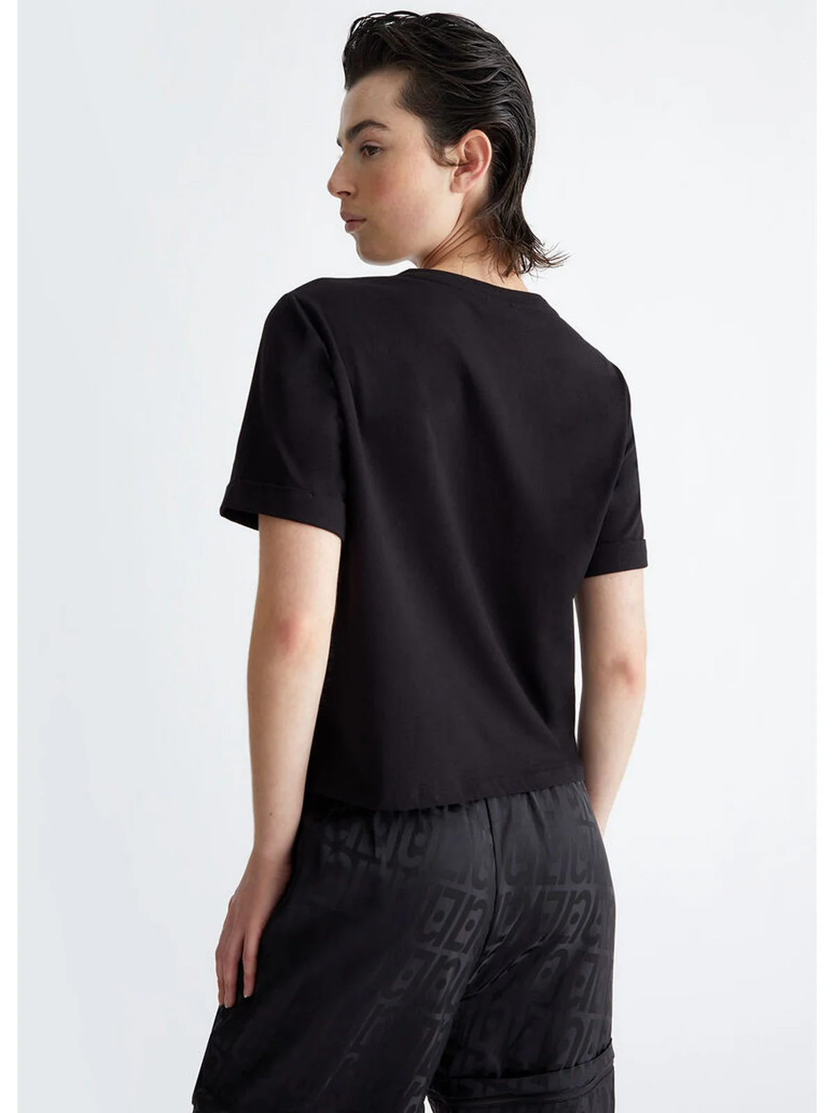 LIU JO SPORT T-Shirt e Polo Donna  TA4135JS003 R9932 Nero - Image 4