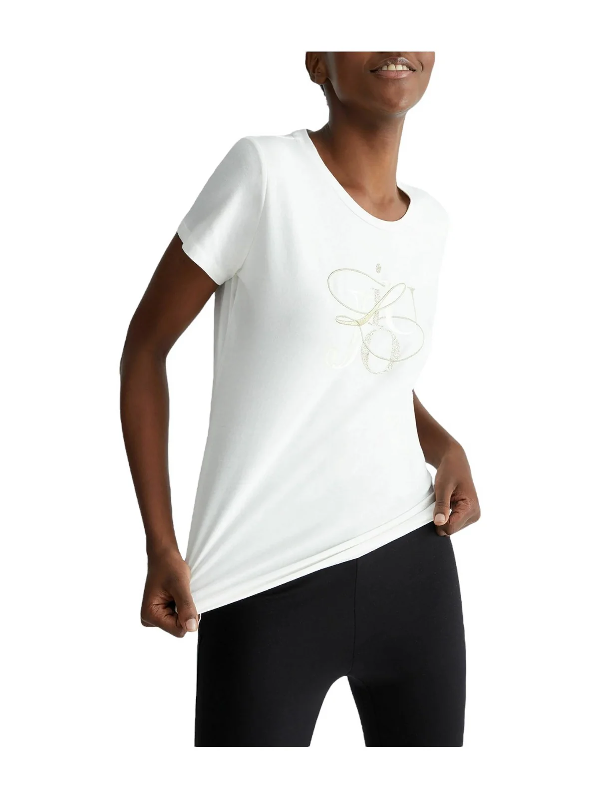 LIU JO SPORT T-Shirt e Polo Donna  TA4136JS003 N9051 Avorio - Image 2