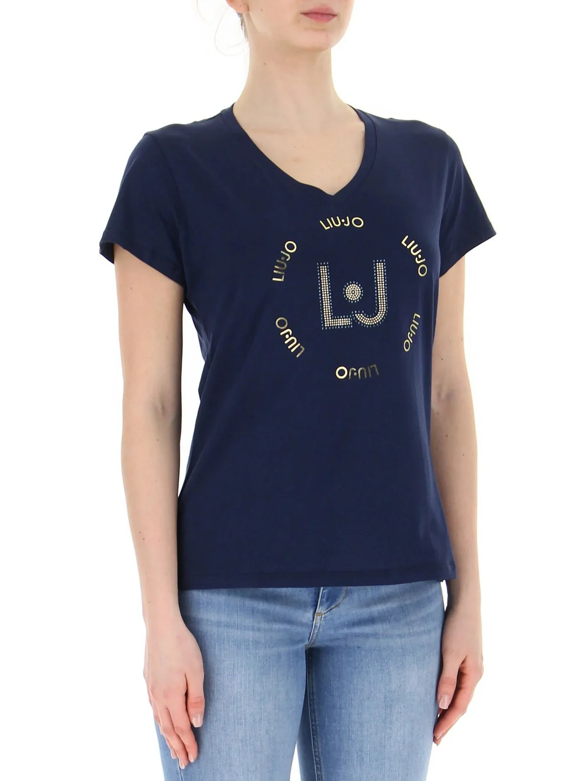 LIU JO SPORT T-Shirt e Polo Donna  TA4137J6040 N9126 Blu - Image 2