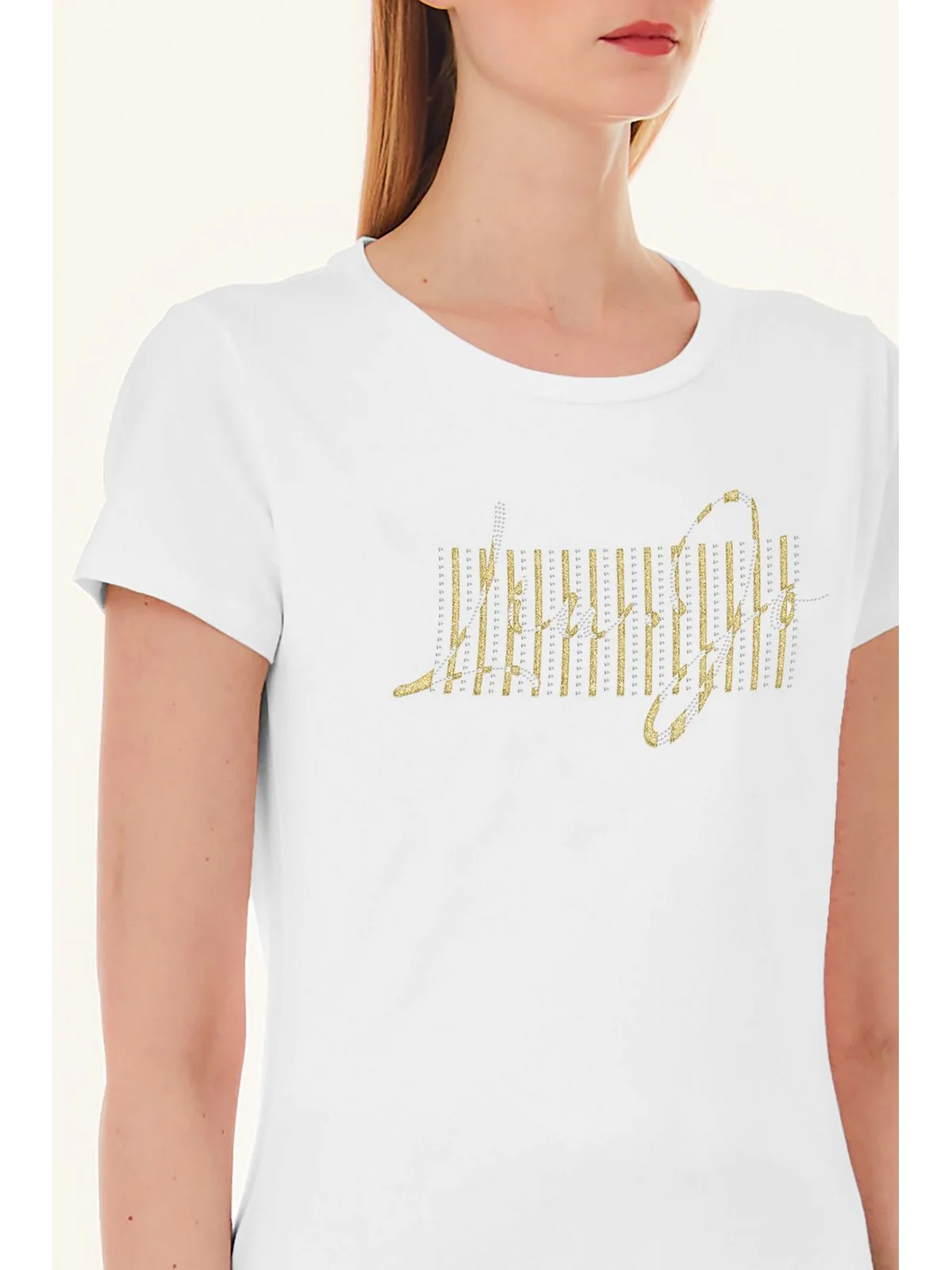 LIU JO SPORT T-Shirt e Polo Donna TA4196JS003 R9311 Avorio - Image 2