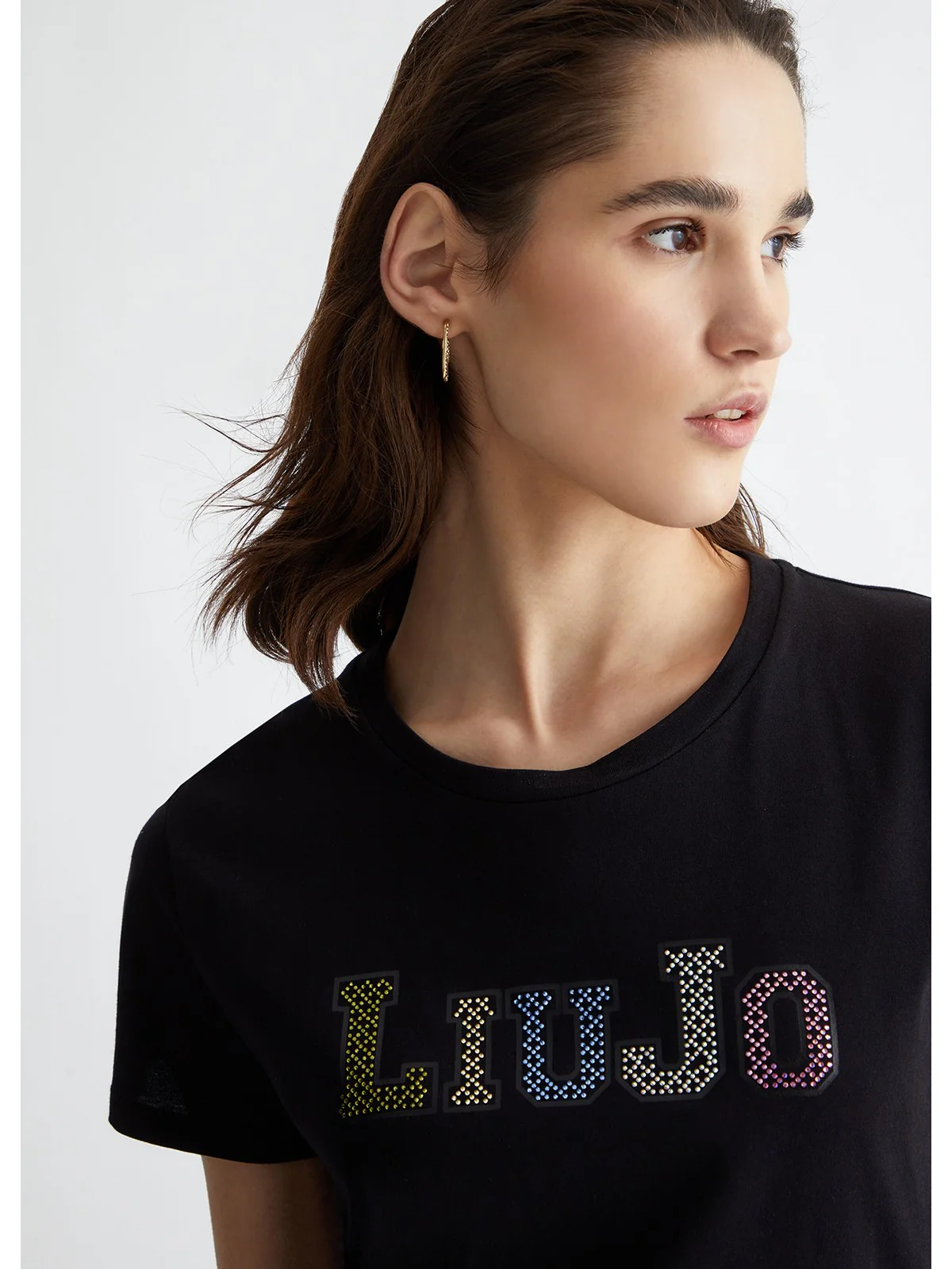 LIU JO SPORT T-Shirt e Polo Donna  TA4204JS923 22222 Nero - Image 4