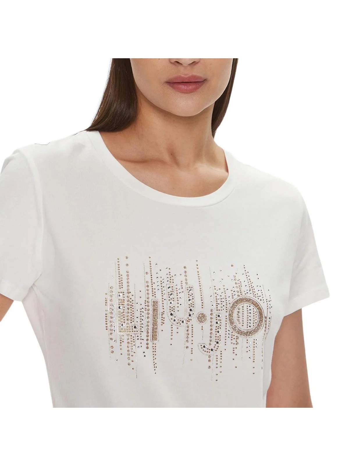 LIU JO SPORT T-Shirt e Polo Donna  TA4246JS003 10604 Avorio - Image 3