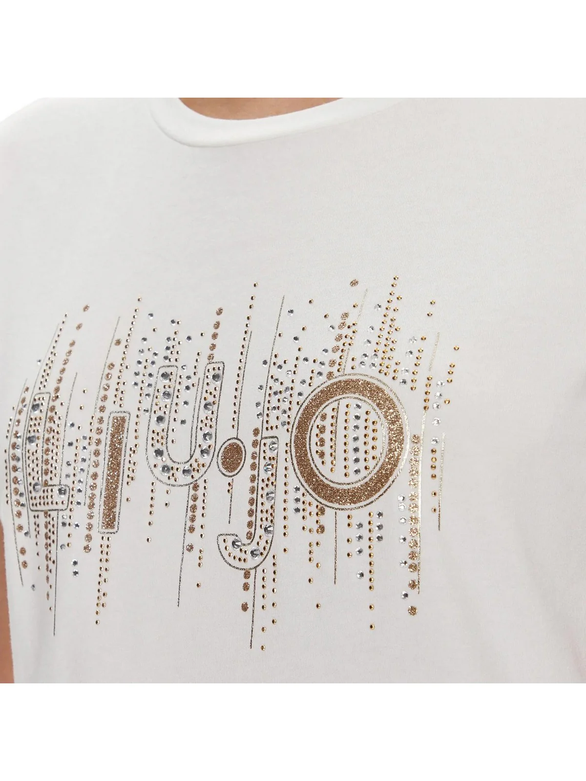 LIU JO SPORT T-Shirt e Polo Donna  TA4246JS003 10604 Avorio - Image 4