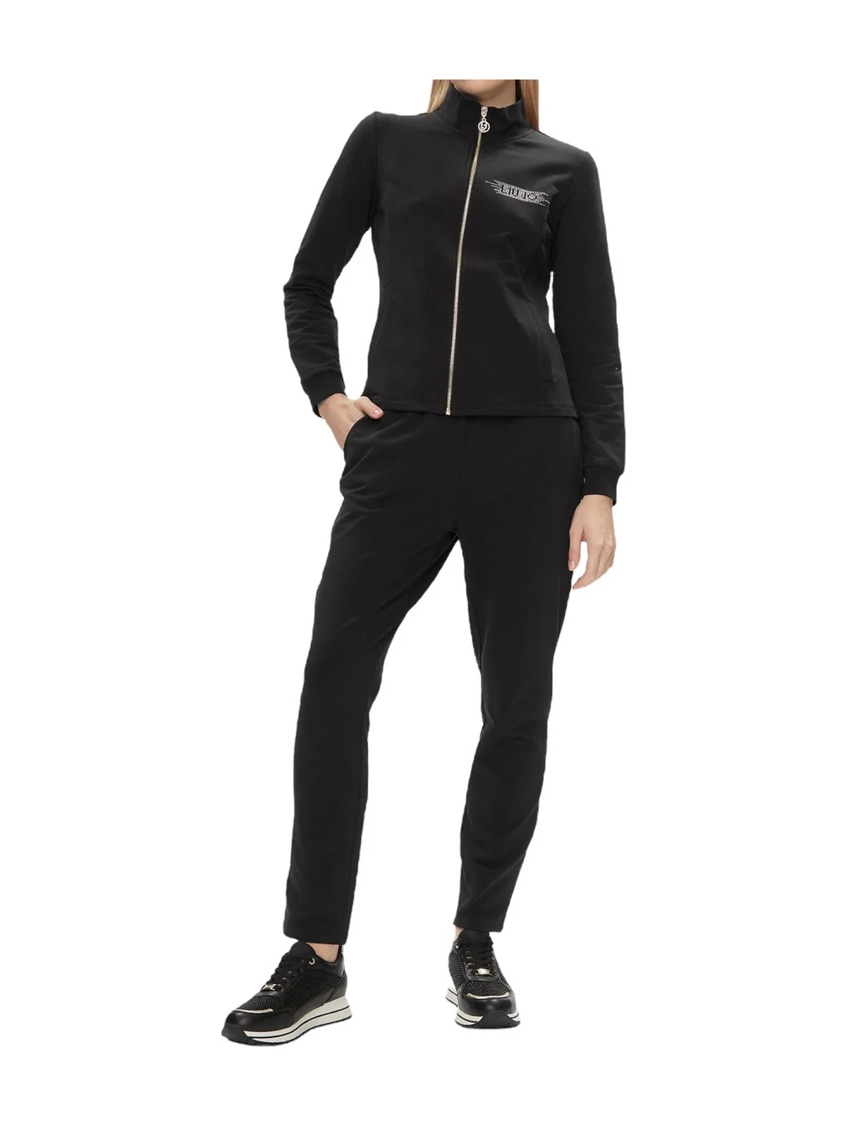 LIU JO SPORT Tuta Donna  TA4260FS090 22222 Nero - Image 4