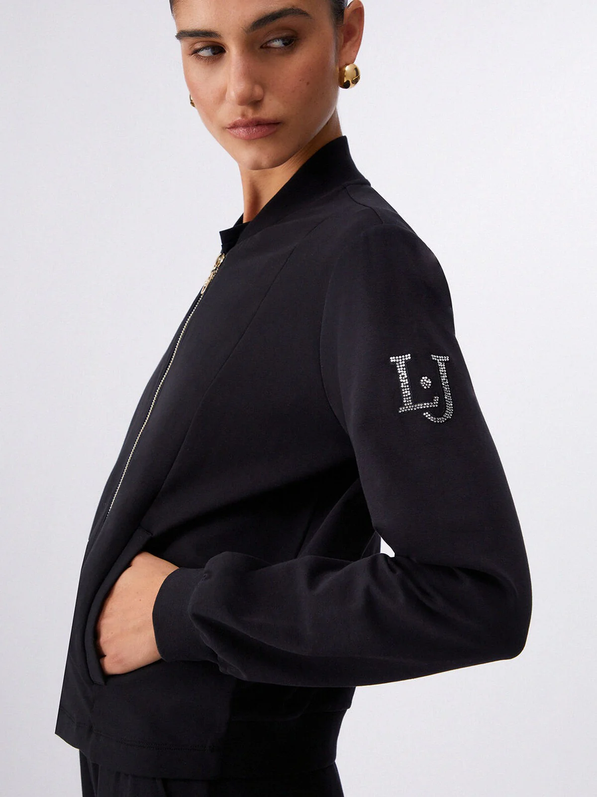 LIU JO SPORT Tuta Donna  TA6222FS090 22222 Nero - Image 3