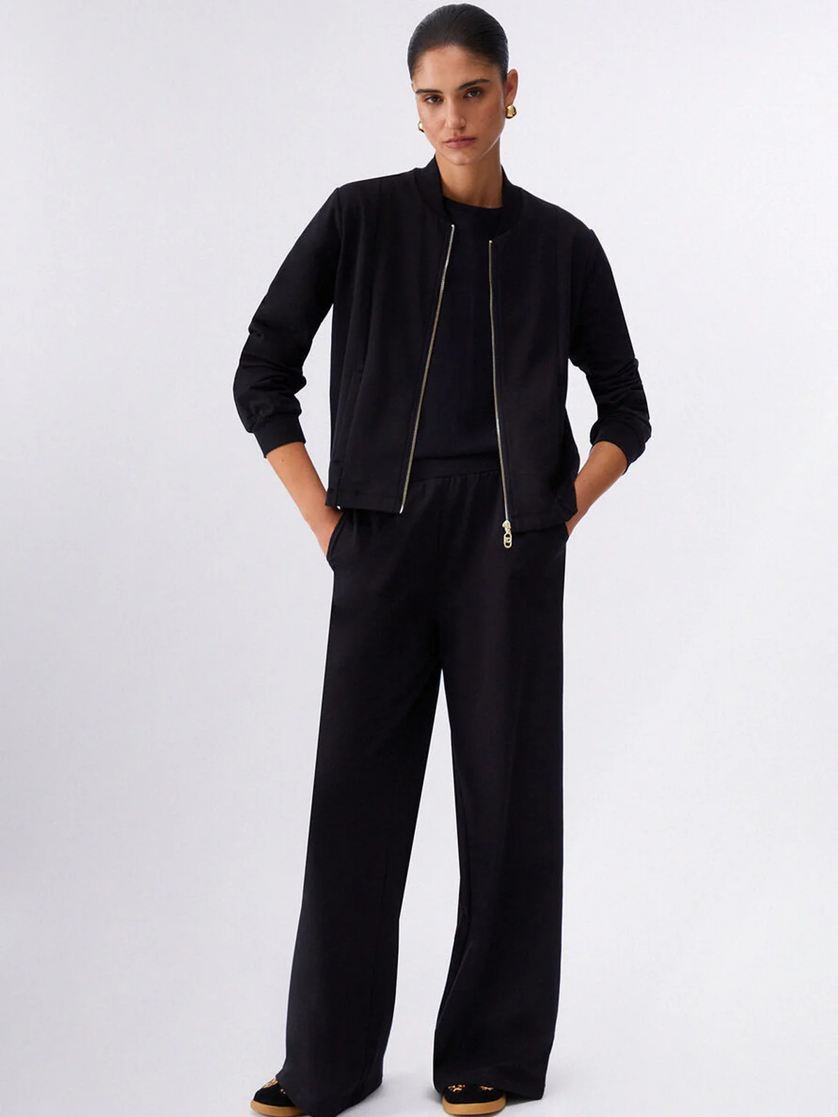 LIU JO SPORT Tuta Donna  TA6222FS090 22222 Nero - Image 6