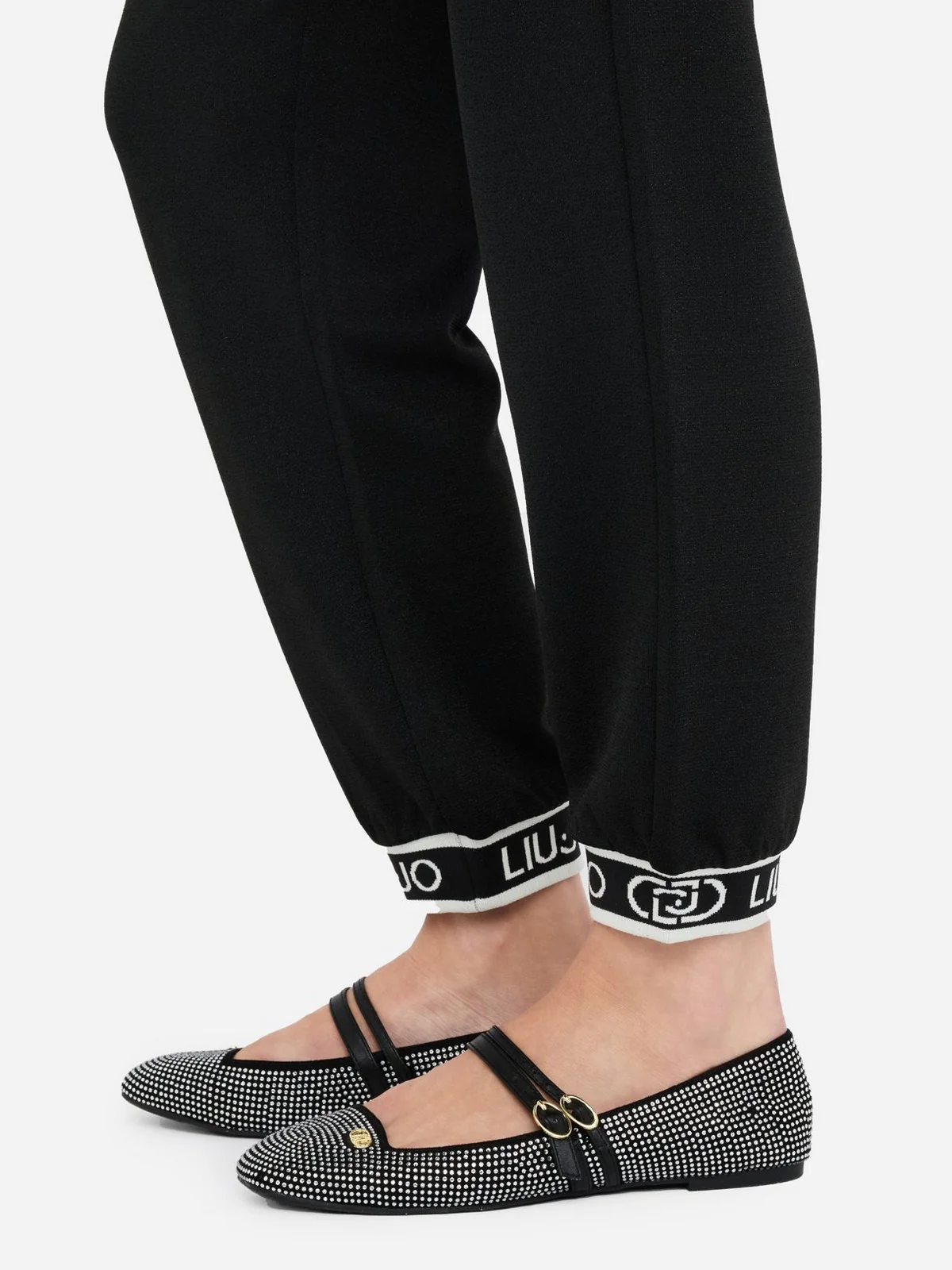 LIU JO SPORT Woven Pants Donna  TF5284J4747 R9342 Nero/nero lux - Image 3