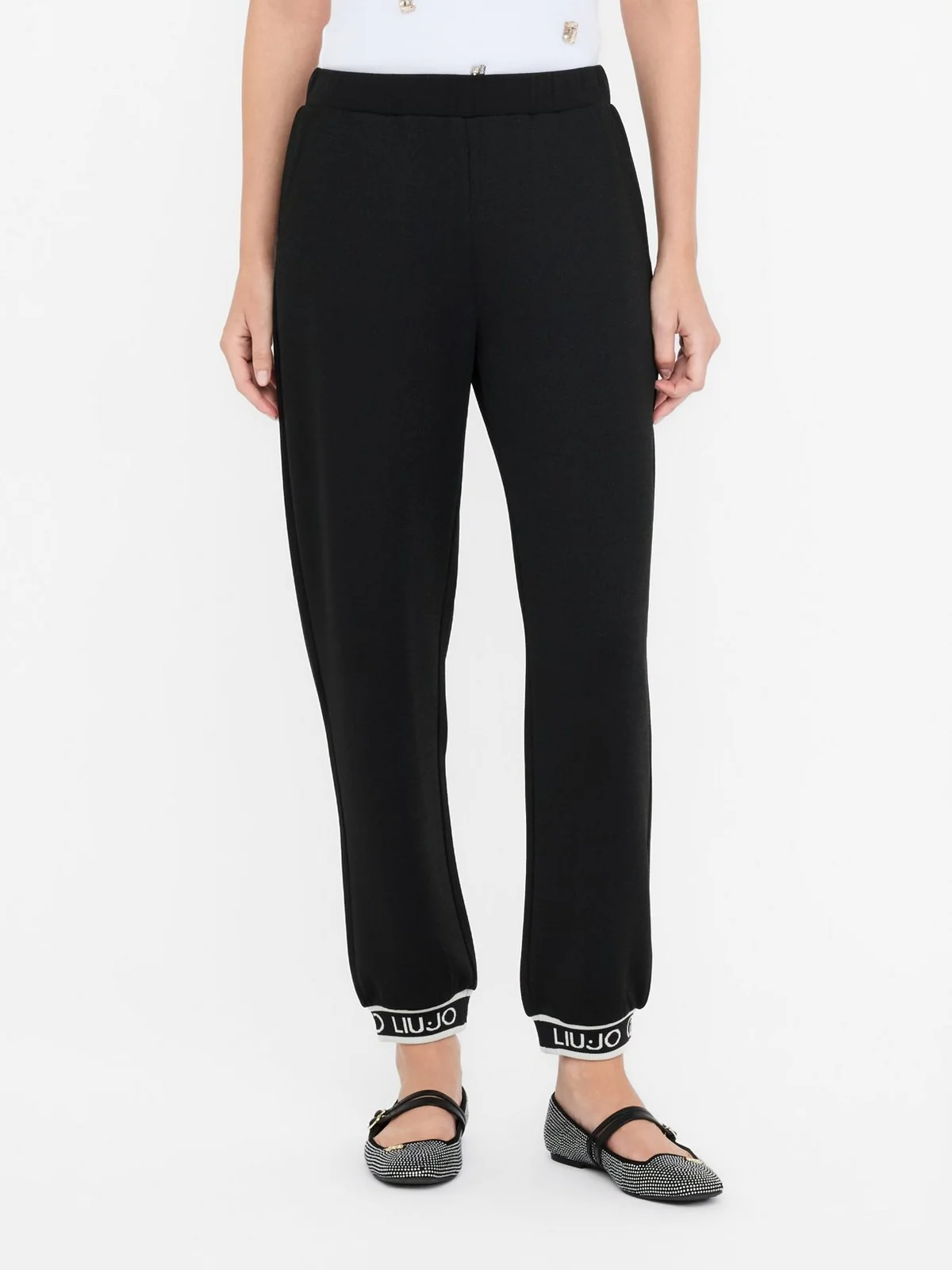 LIU JO SPORT Woven Pants Donna  TF5284J4747 R9342 Nero/nero lux - Image 7
