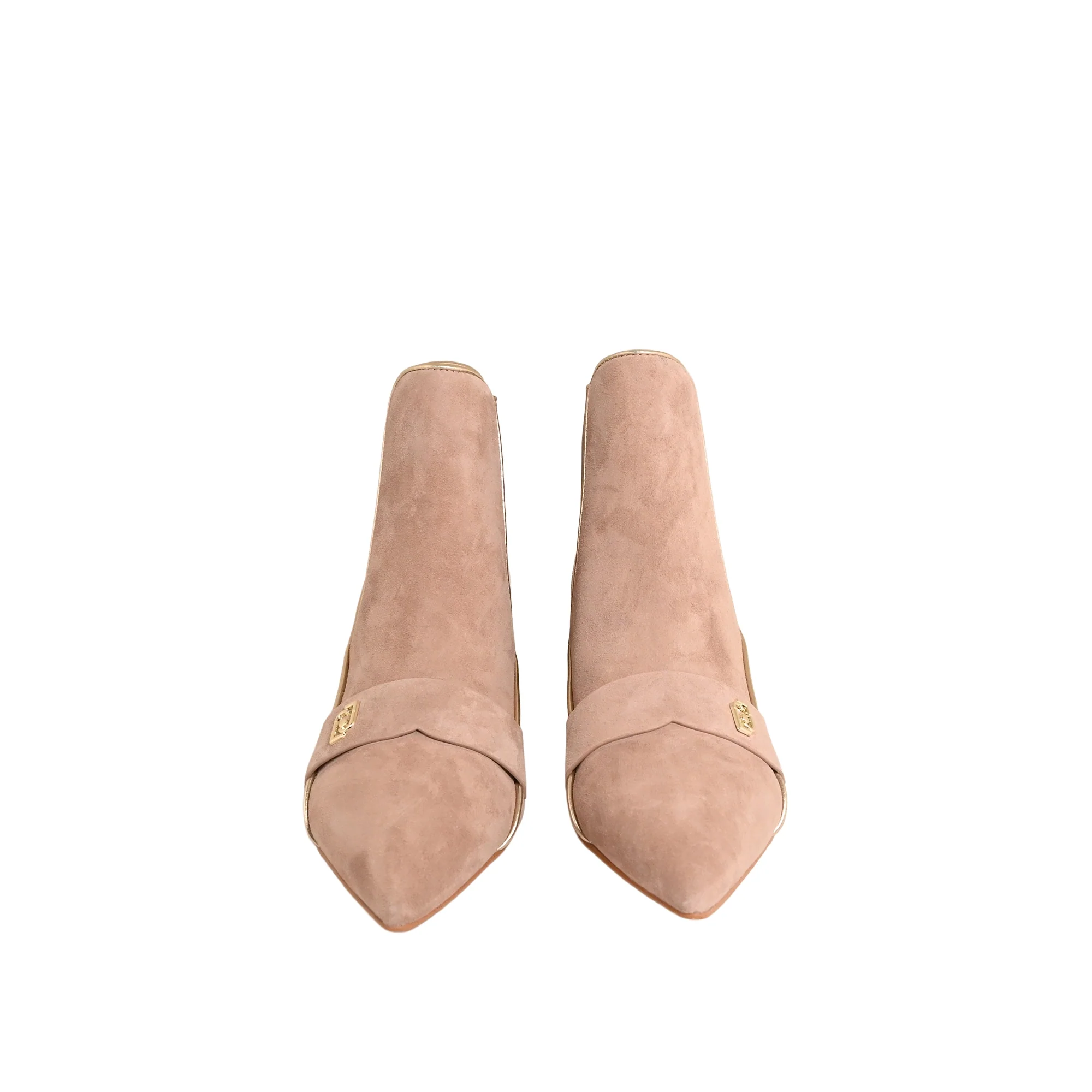 LIU JO Stivali e Stivaletti Donna DEVA 02 SF5011PX694 S3829 SUEDE/METALLIC POWDER ROSE/LIGHT GOLD - Image 4