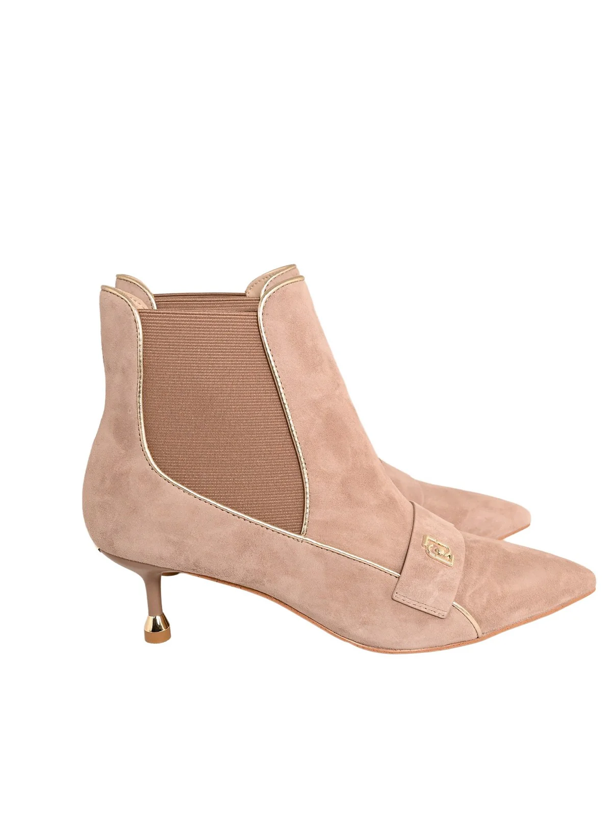LIU JO Stivali e Stivaletti Donna DEVA 02 SF5011PX694 S3829 SUEDE/METALLIC POWDER ROSE/LIGHT GOLD - Image 6