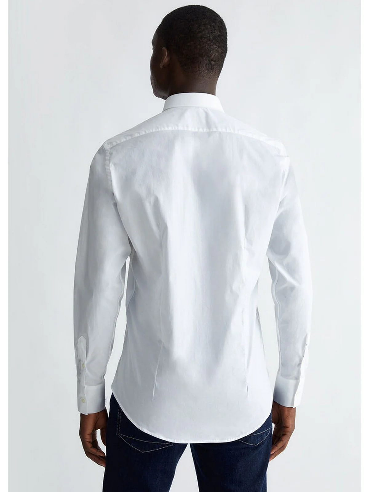 LIU JO UOMO Camicia Uomo  QXX007T2662 14800 Bianco - Image 4