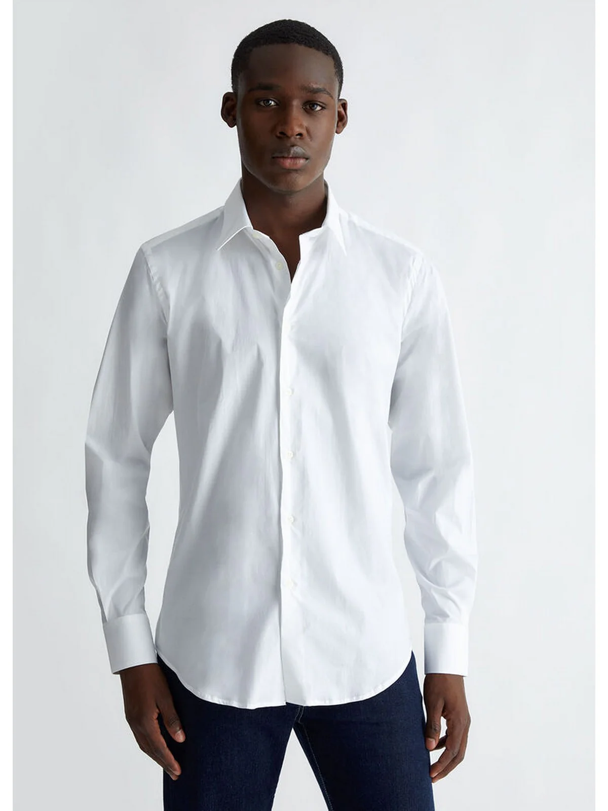 LIU JO UOMO Camicia Uomo  QXX007T2662 14800 Bianco - Image 5