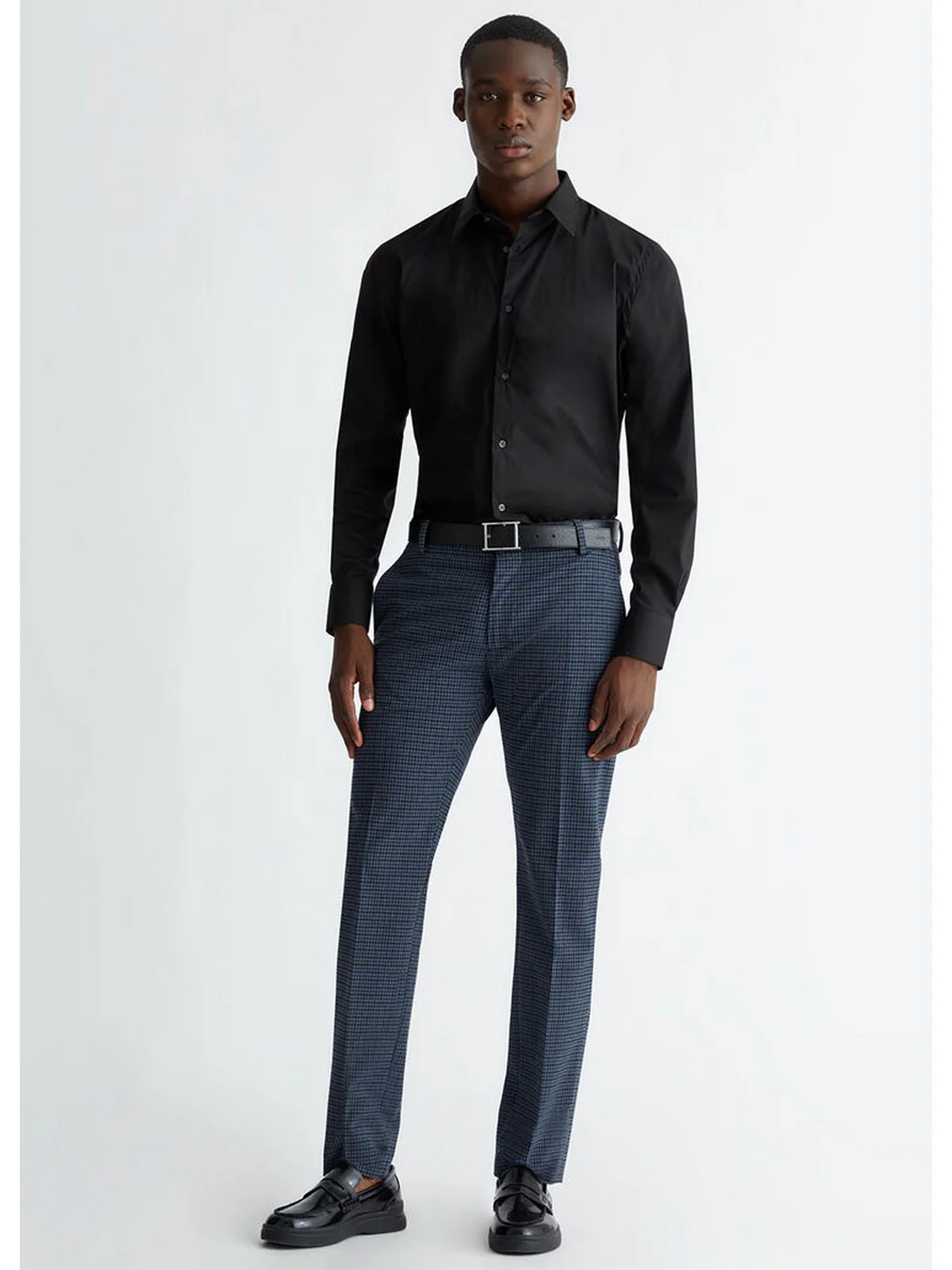 LIU JO UOMO Camicia Uomo QXX007T2662 22222 Nero - Image 2
