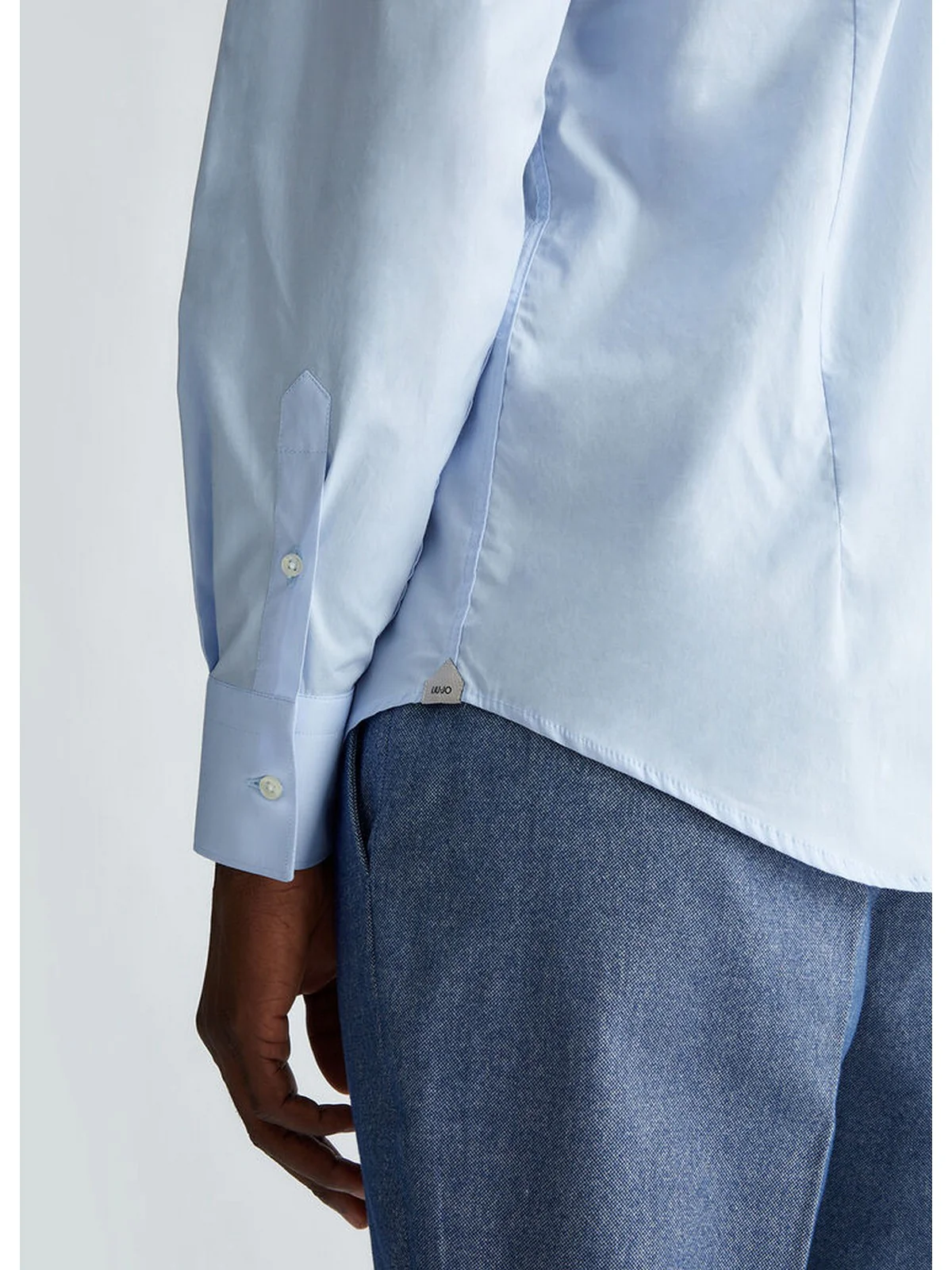 LIU JO UOMO Camicia Uomo  QXX007T2662 53915 Blu - Image 2