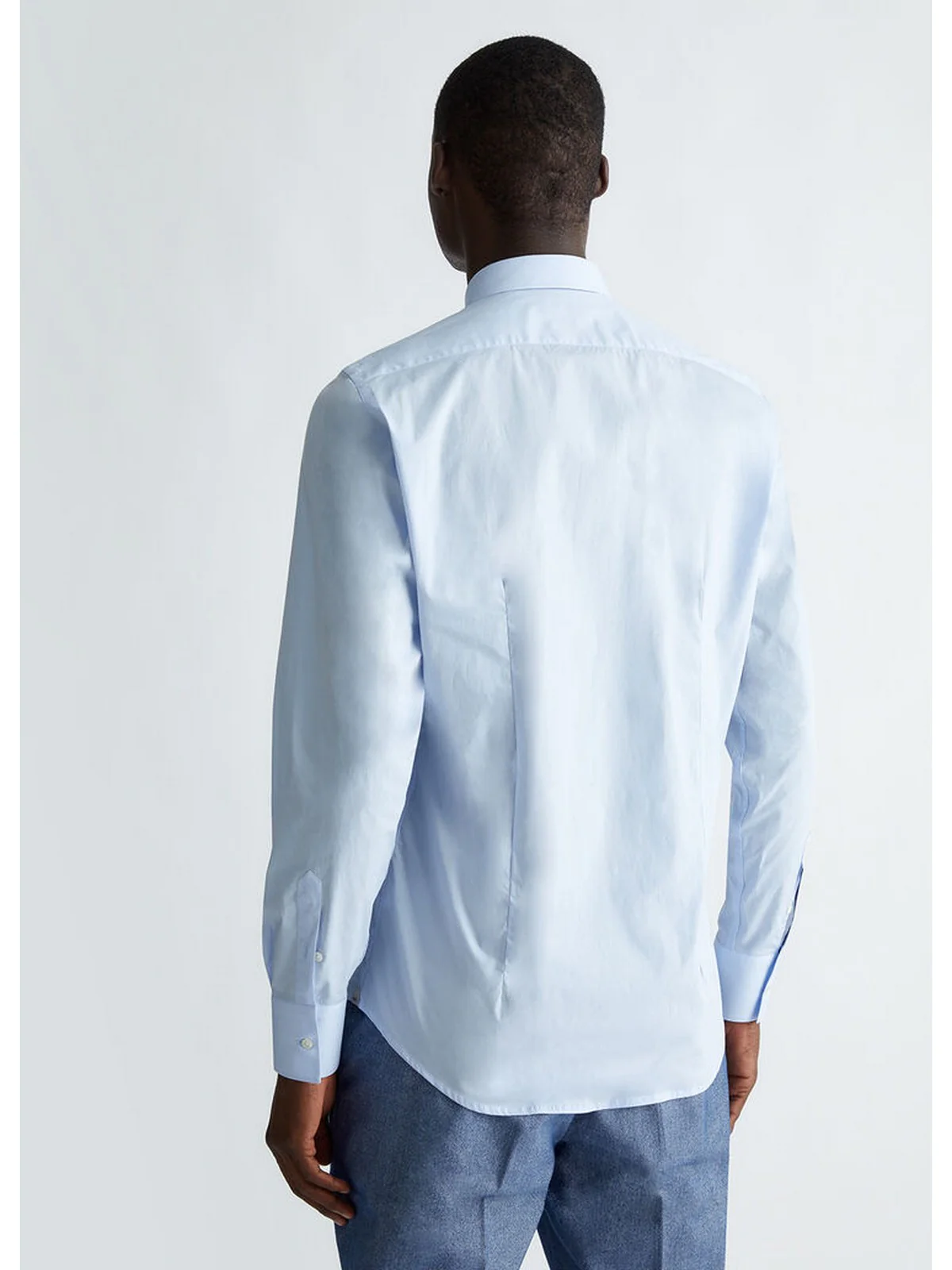 LIU JO UOMO Camicia Uomo  QXX007T2662 53915 Blu - Image 3