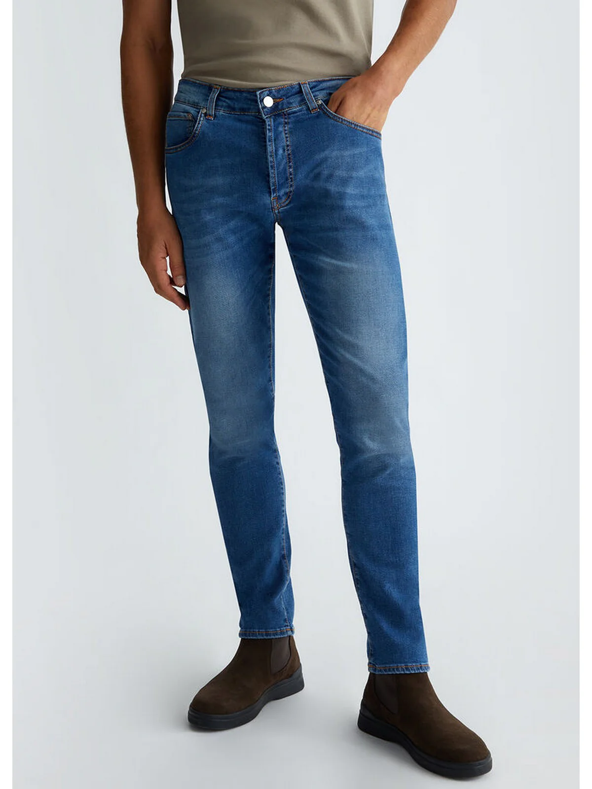 LIU JO UOMO Jeans Uomo QXX021D4971 77025 Blu - Image 5