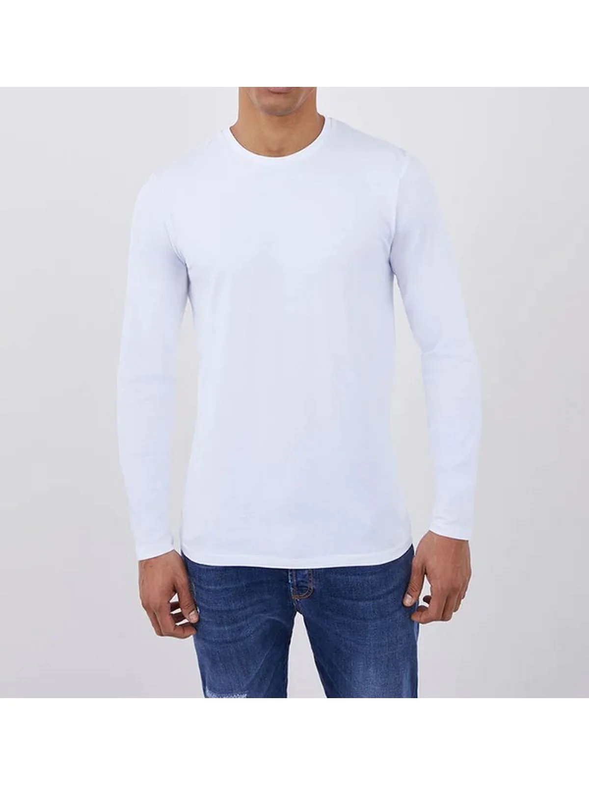 LIU JO UOMO T-Shirt e Polo Uomo  M000P204LONGLOGO 01 Bianco - Image 2
