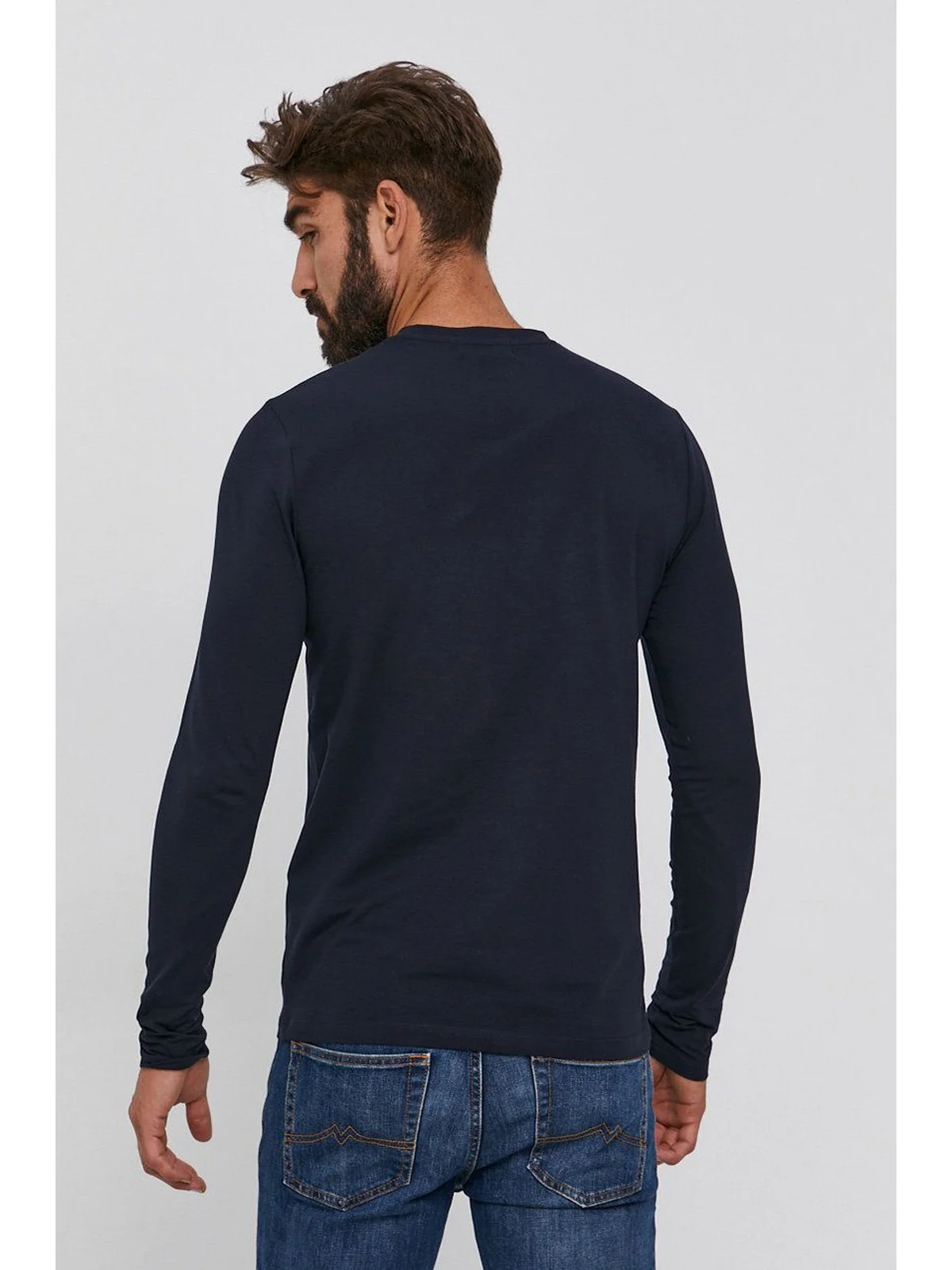 LIU JO UOMO T-Shirt e Polo Uomo  M000P204LONGLOGO 10 Blu - Image 3