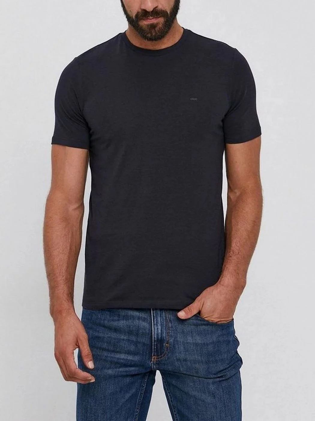 LIU JO UOMO T-Shirt e Polo Uomo  M000P204SHORTLOGO Nero - Image 11