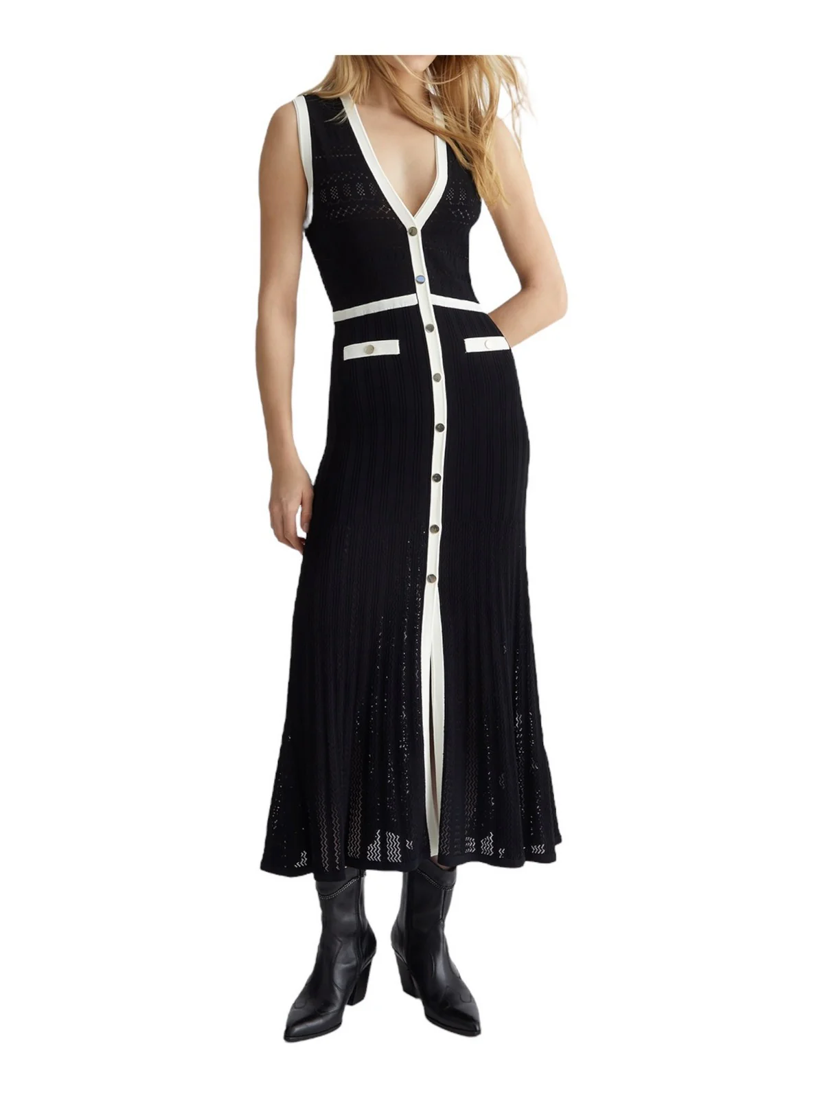 LIU JO WHITE Abito Donna  MA4057MS52N C3415 Nero - Image 2