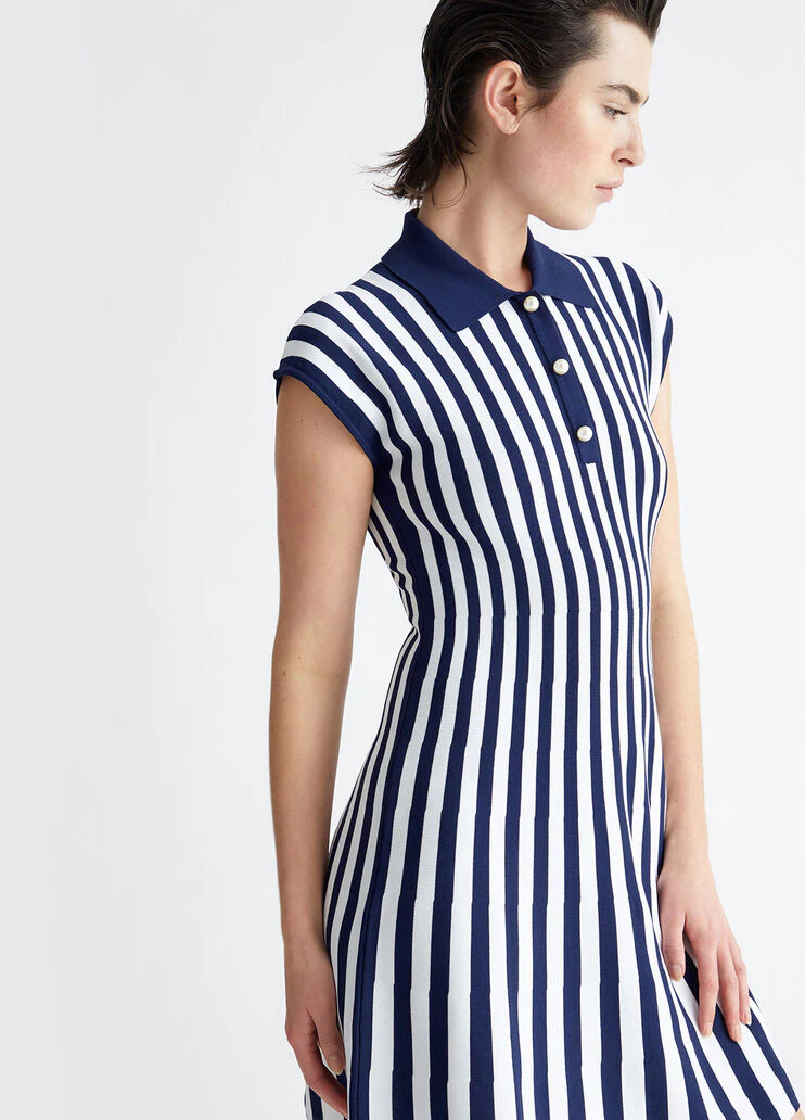 LIU JO WHITE Abito Donna  MA4136MS52N C3391 Blu - Image 2