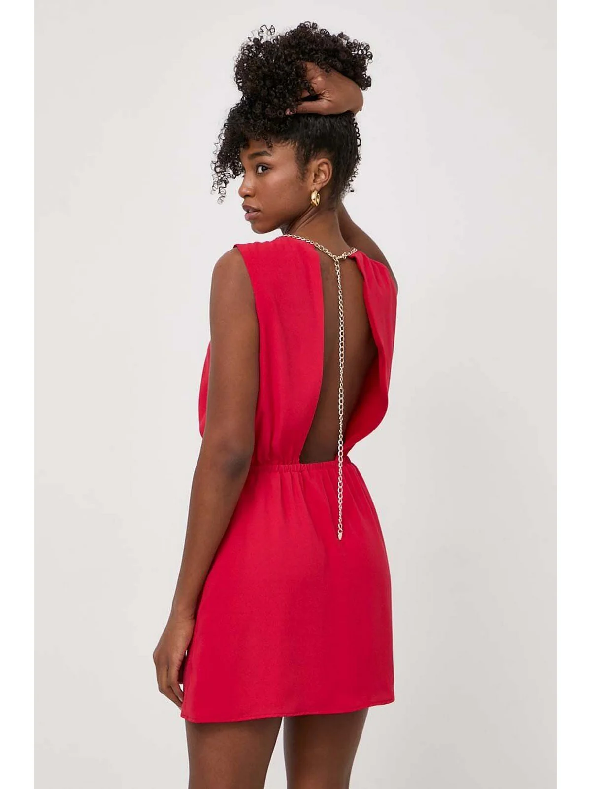 LIU JO WHITE Abito Donna MA4192T4434 81761 Rosso - Image 3