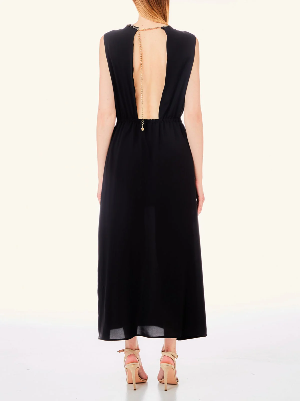 LIU JO WHITE Abito Donna  MA4193T4434 22222 Nero - Image 4