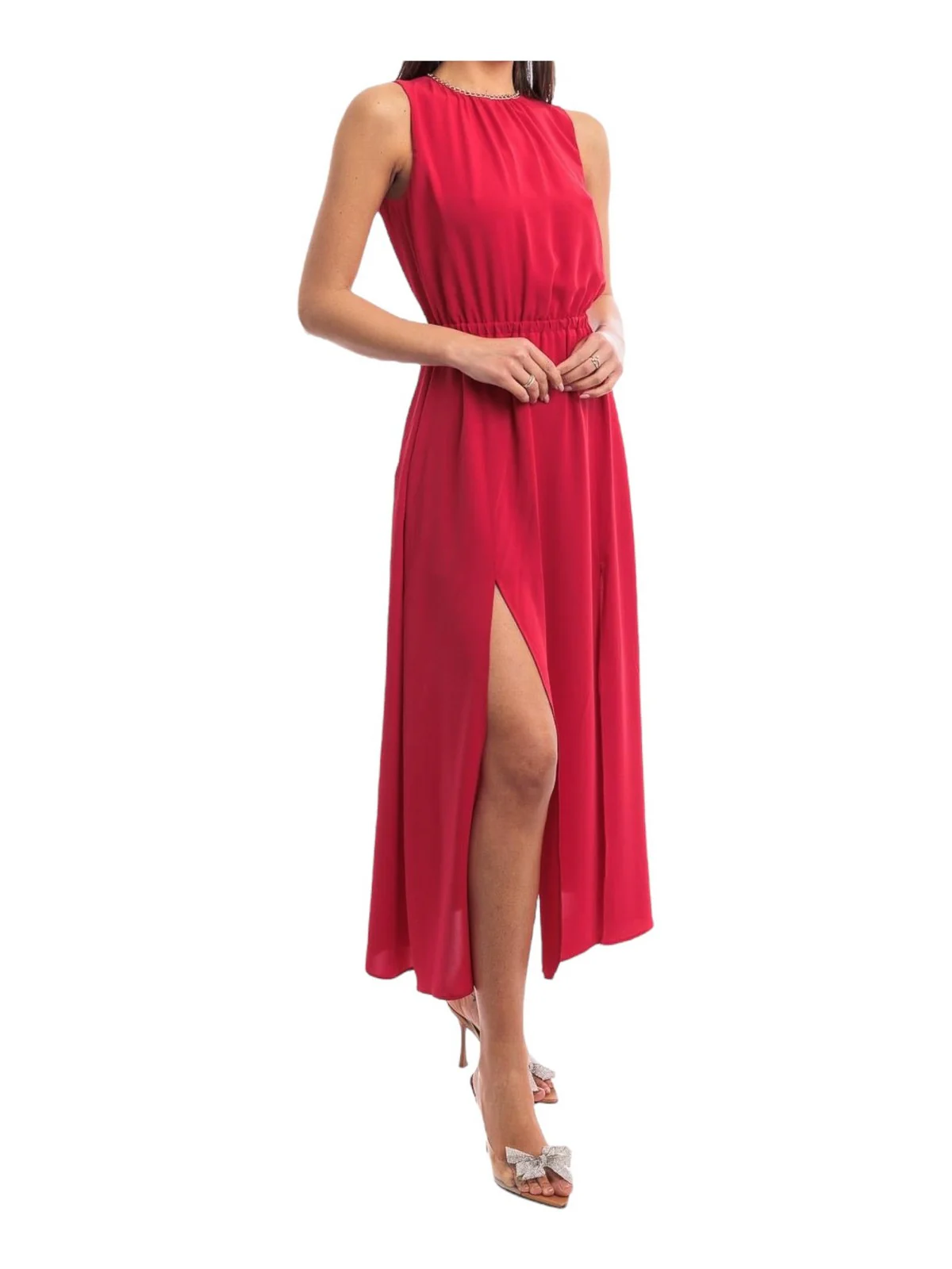 LIU JO WHITE Abito Donna  MA4193T4434 81761 Rosso - Image 3