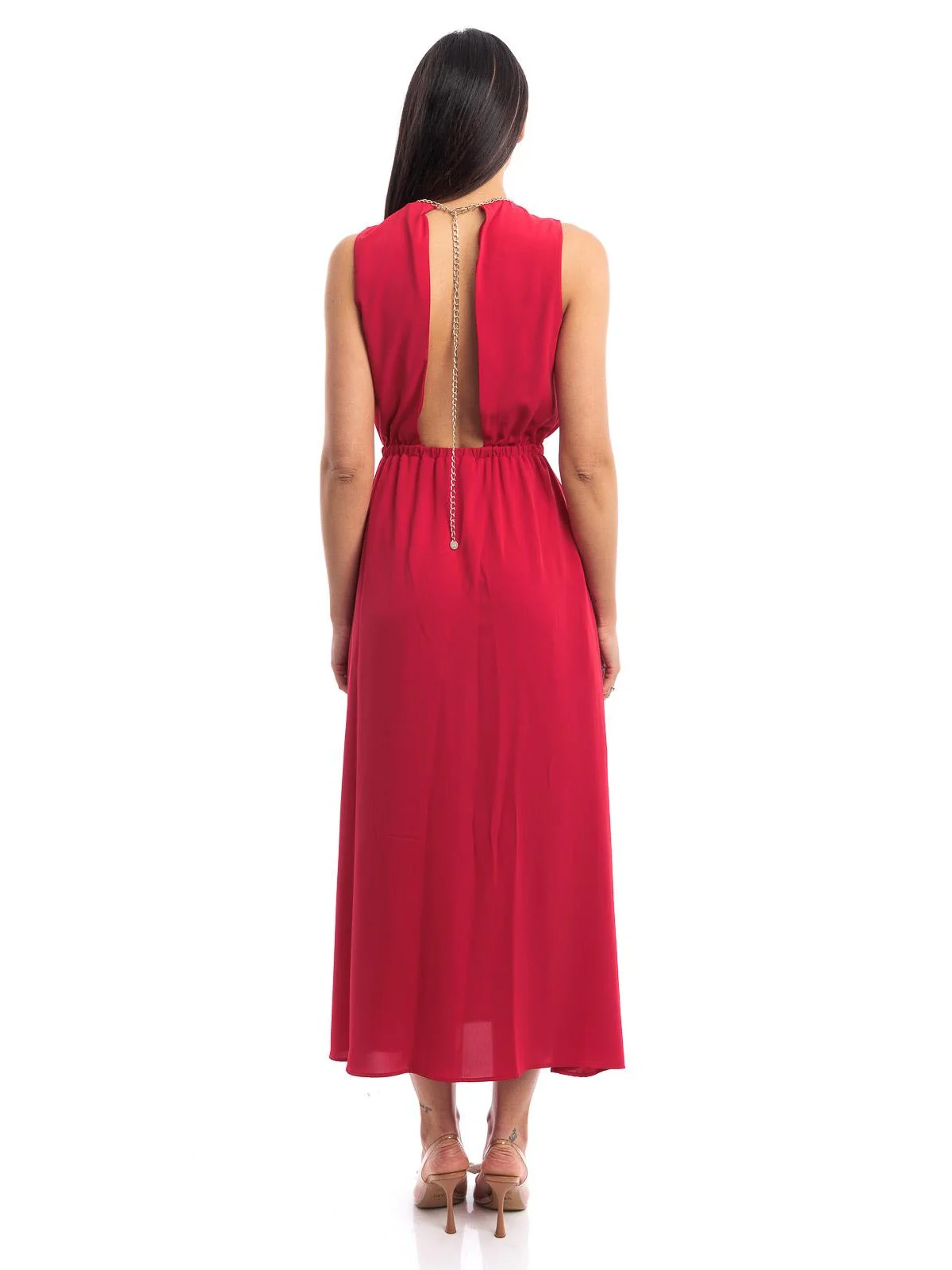 LIU JO WHITE Abito Donna  MA4193T4434 81761 Rosso - Image 4