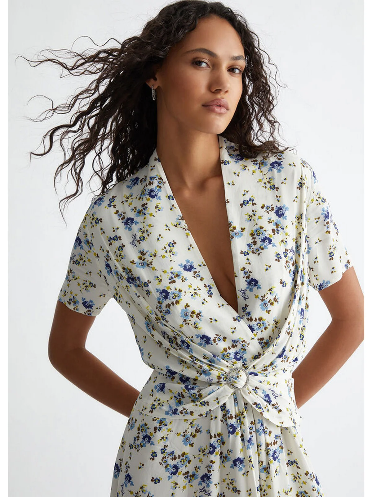 LIU JO WHITE Abito Donna  MA4367T3617 N9361 Multicolore - Image 3