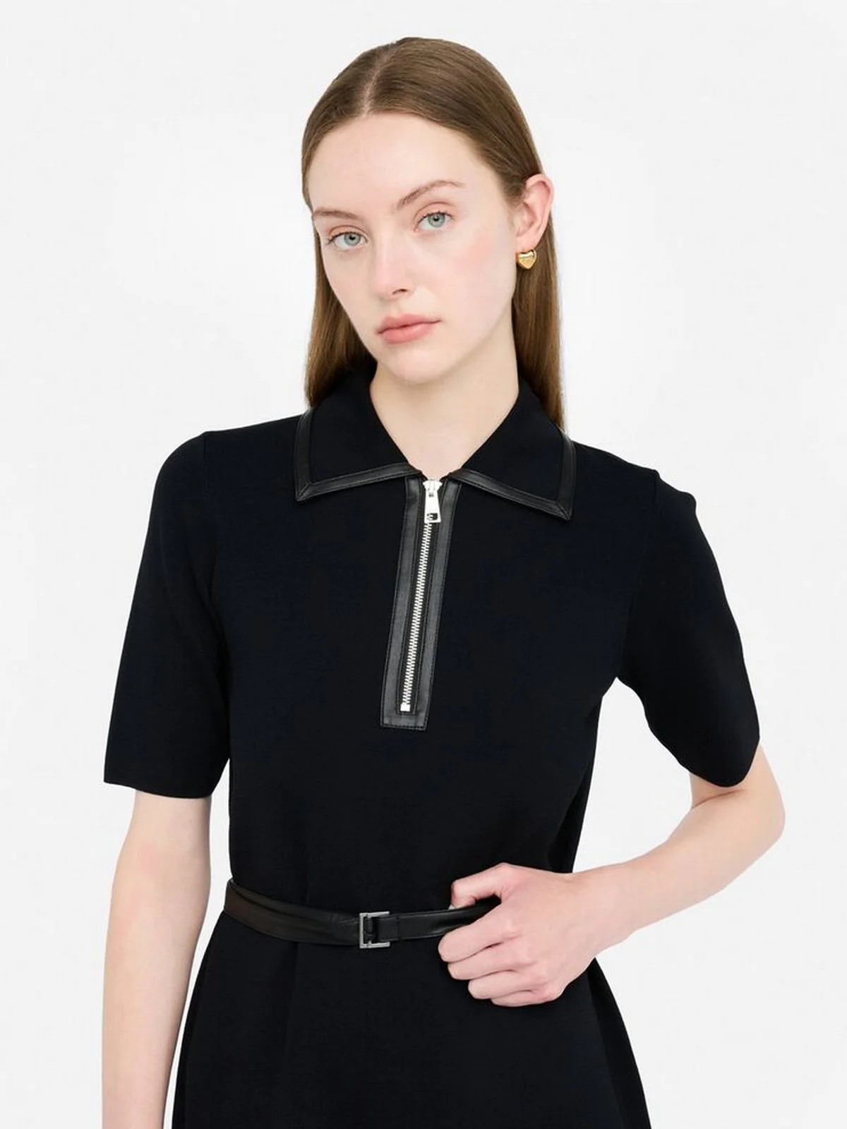 LIU JO WHITE Abito Donna  MF5133MS55N 22222 Nero - Image 3