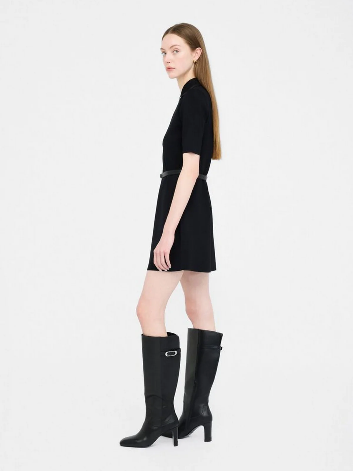 LIU JO WHITE Abito Donna  MF5133MS55N 22222 Nero - Image 4