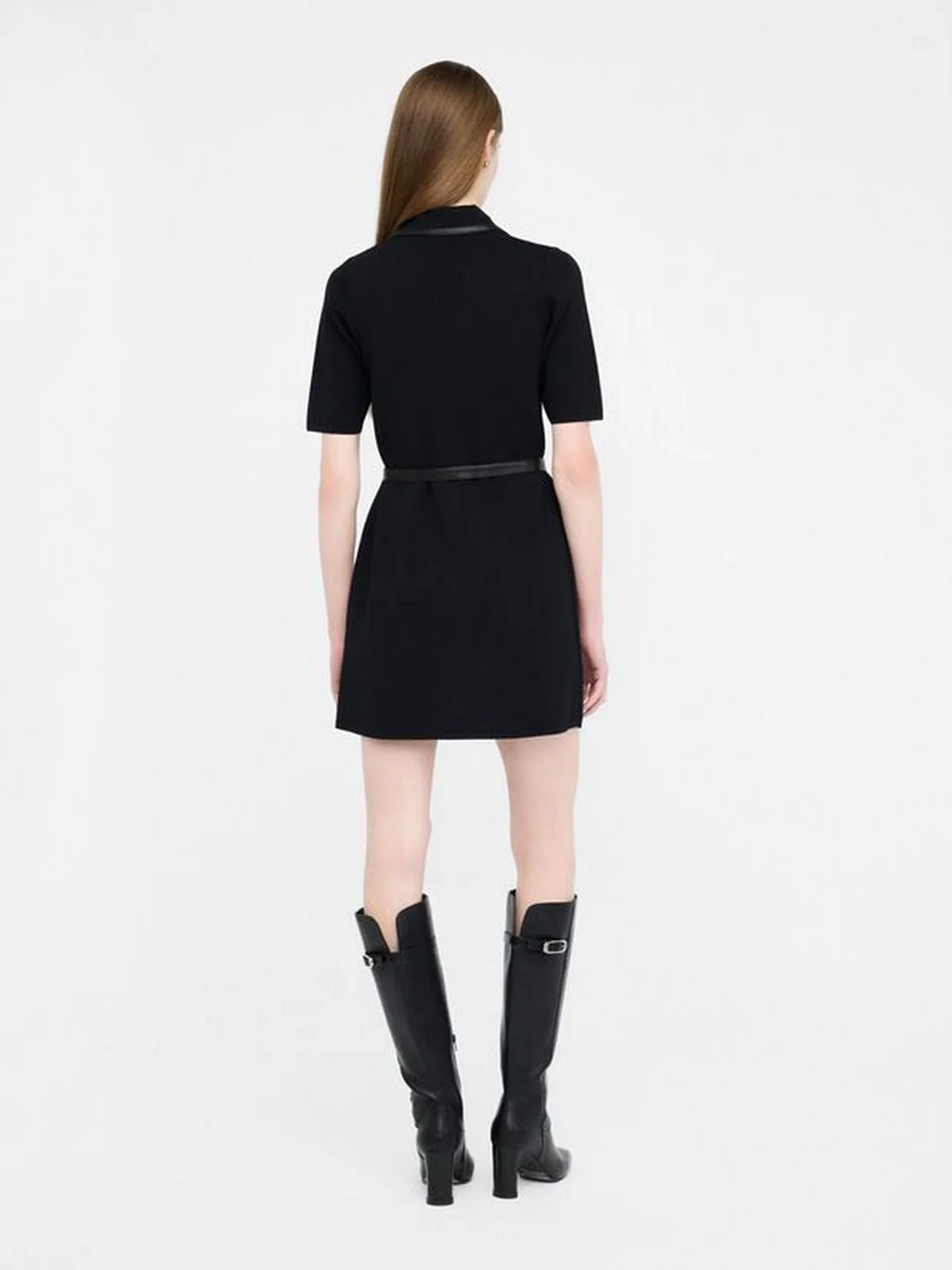LIU JO WHITE Abito Donna  MF5133MS55N 22222 Nero - Image 5