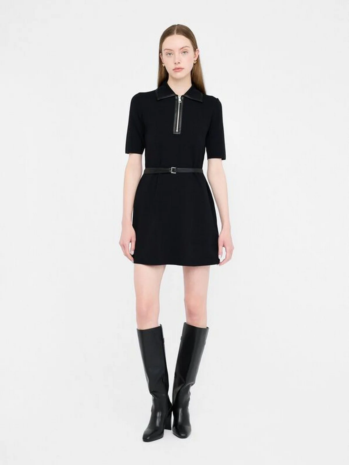 LIU JO WHITE Abito Donna  MF5133MS55N 22222 Nero - Image 6