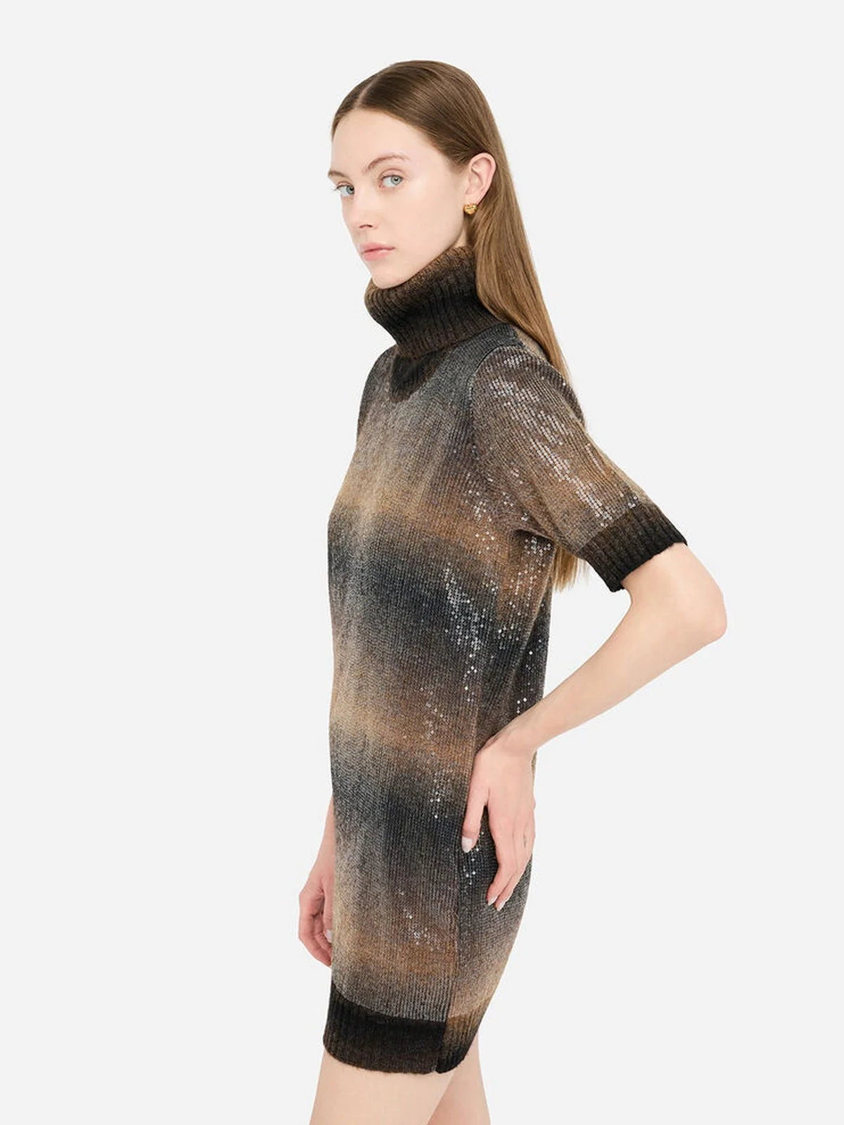 LIU JO WHITE Abito Donna  MF5247MA14R S9472 Brown shaded - Image 2