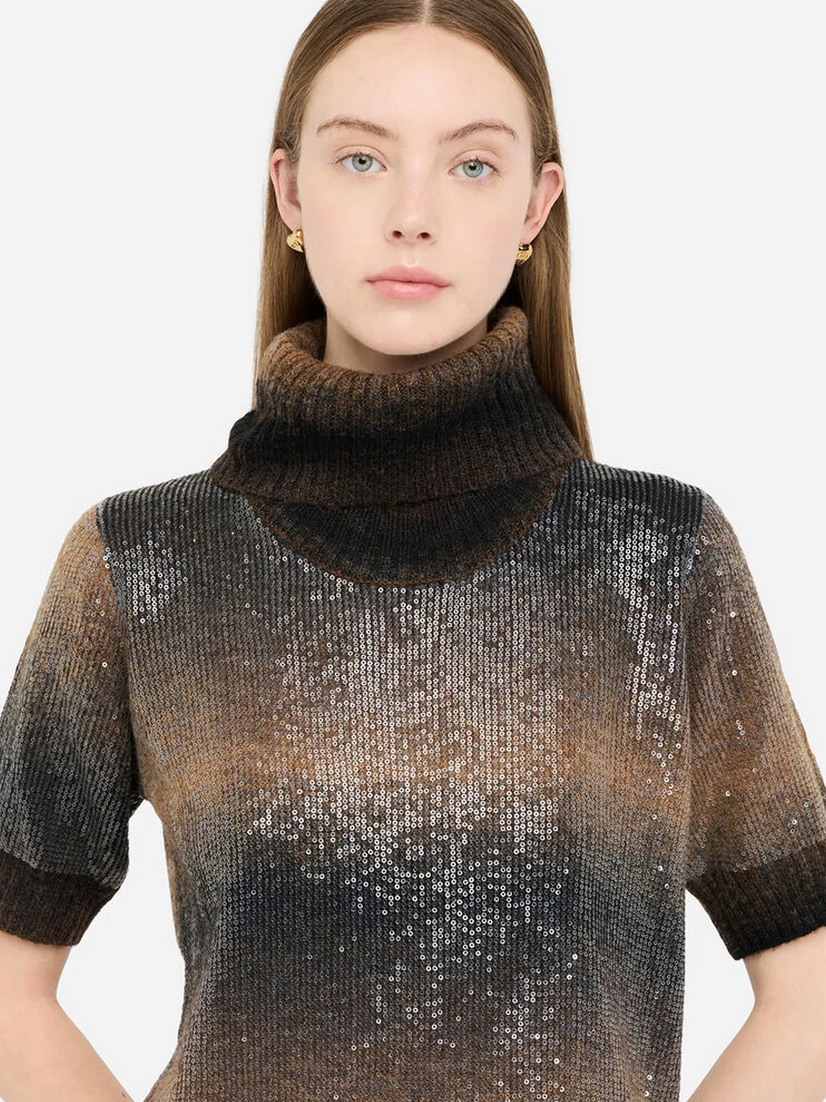 LIU JO WHITE Abito Donna  MF5247MA14R S9472 Brown shaded - Image 3