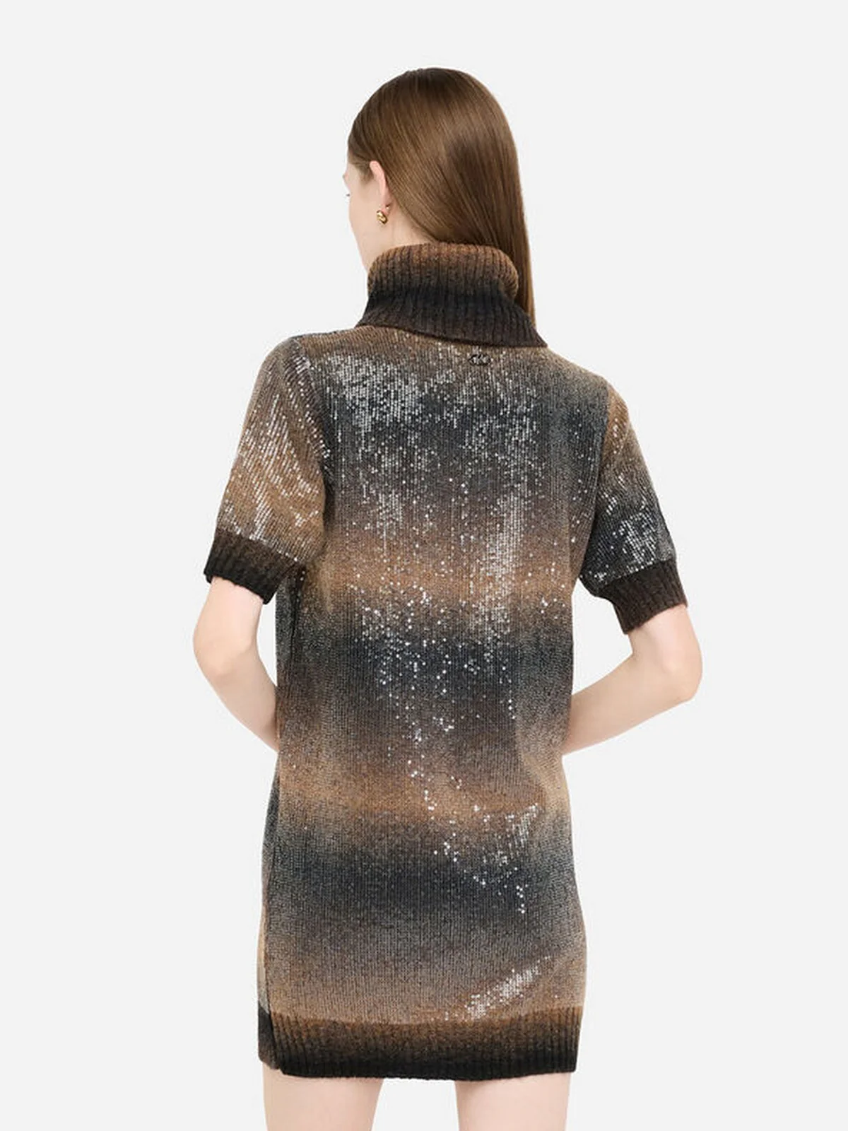 LIU JO WHITE Abito Donna  MF5247MA14R S9472 Brown shaded - Image 4