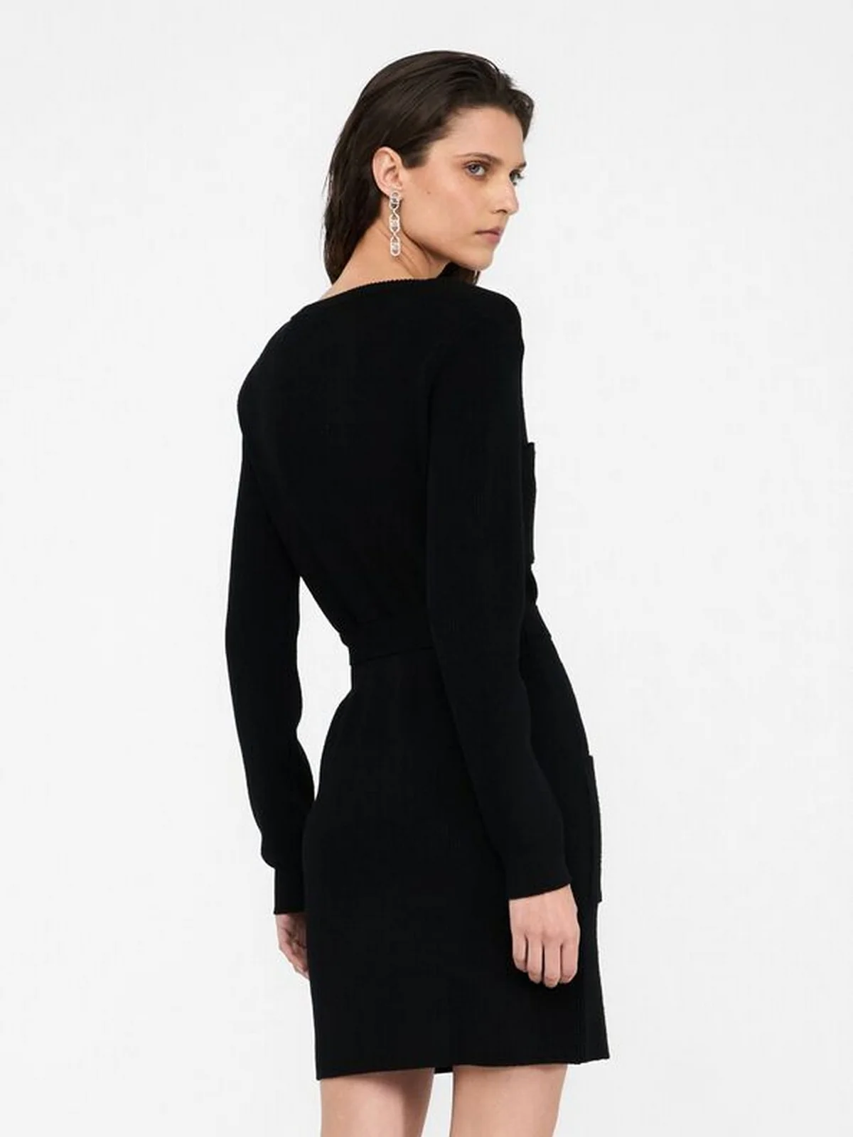 LIU JO WHITE Abito Donna  MF5371MS99E 22222 Nero - Image 4