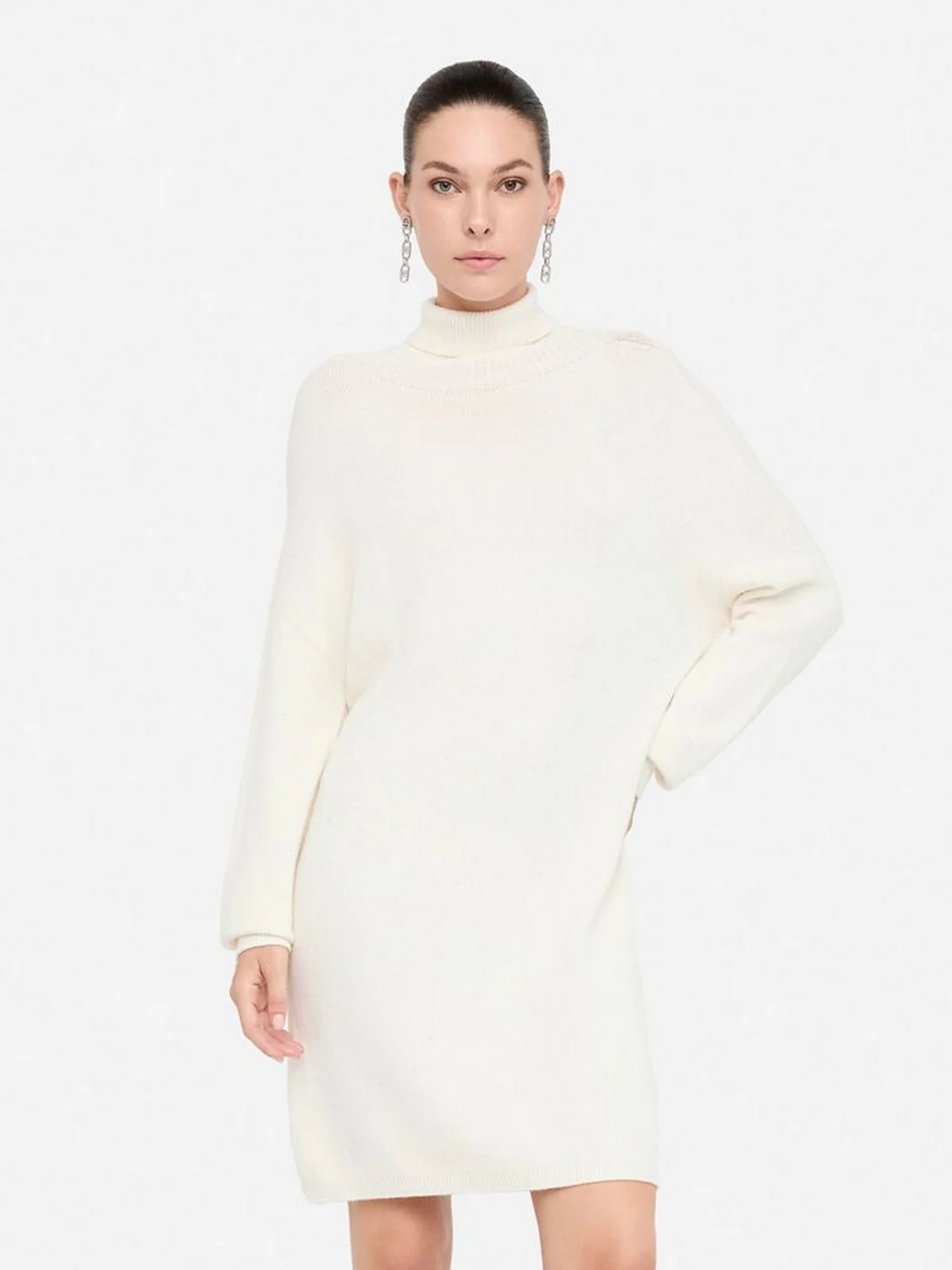 LIU JO WHITE Abito Donna  MF5484MA27R W9167 Bianco lana met. - Image 5