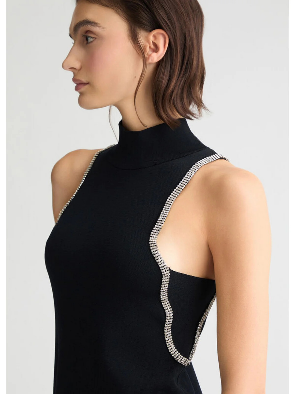 LIU JO WHITE Abito Donna  WA5040MS55N 22222 Nero - Image 2