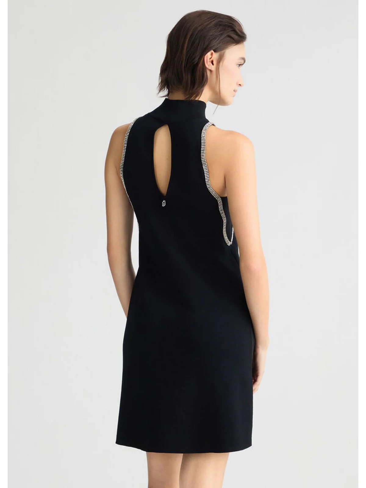 LIU JO WHITE Abito Donna  WA5040MS55N 22222 Nero - Image 4