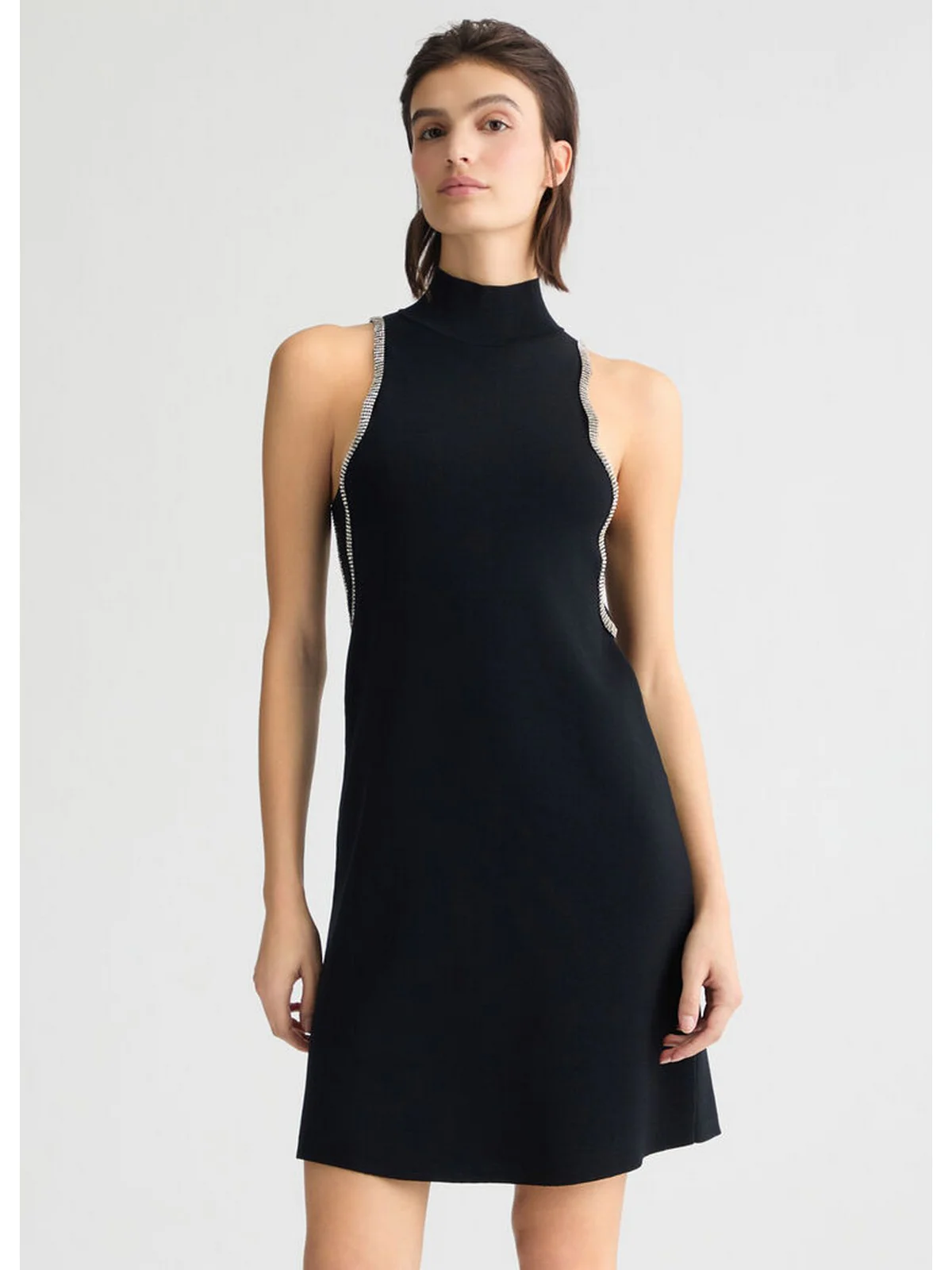 LIU JO WHITE Abito Donna  WA5040MS55N 22222 Nero - Image 5