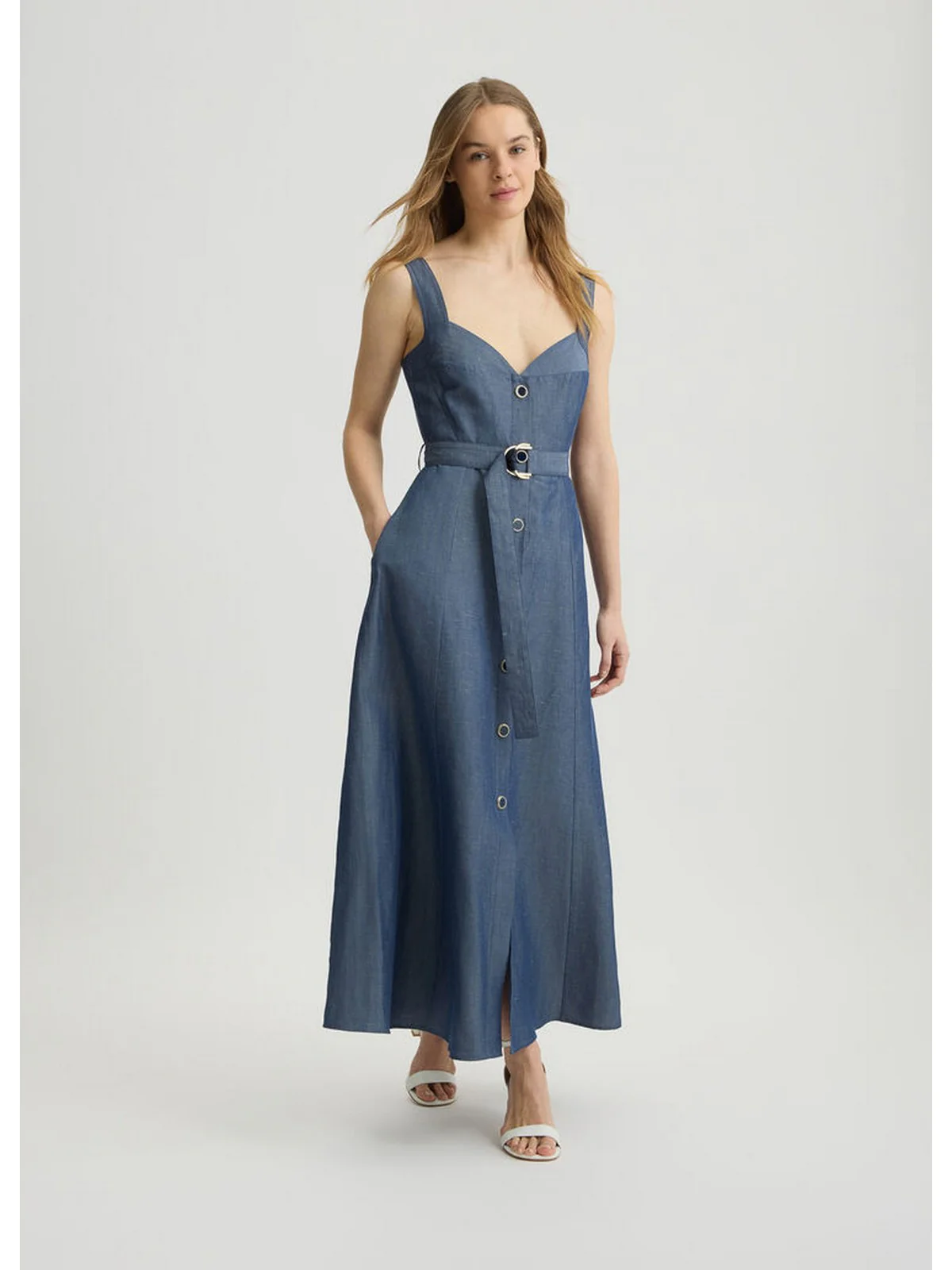 LIU JO WHITE Abito Donna  WA5312T4818 09481 Blu - Image 6