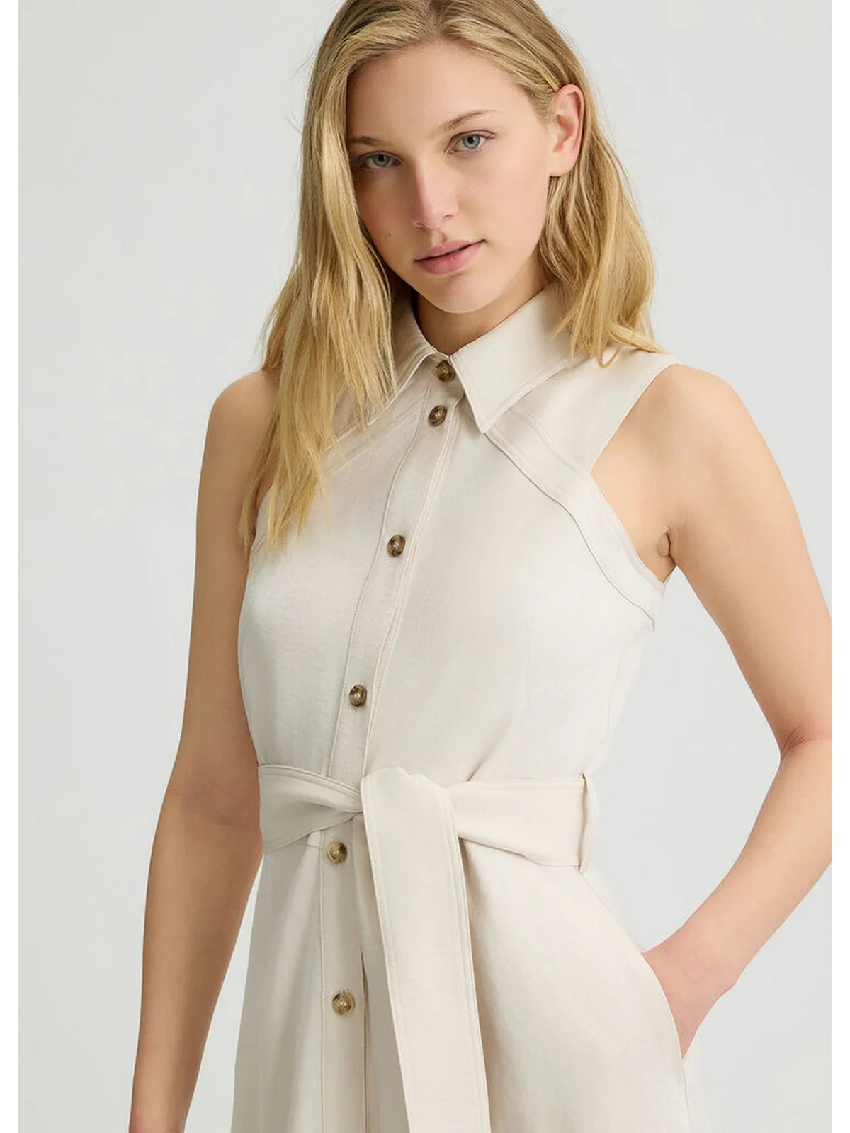 LIU JO WHITE Abito Donna  WA5421T3406 20304 Beige - Image 2