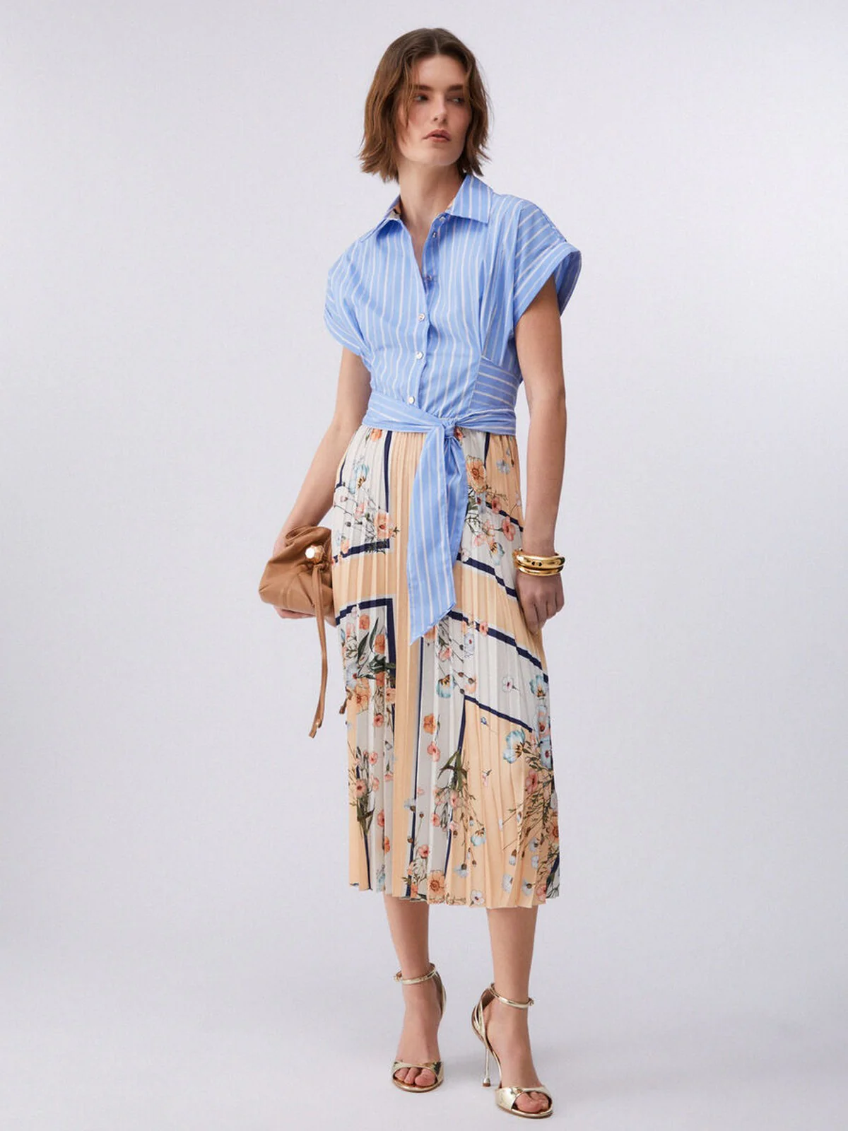 LIU JO WHITE Abito Donna WA6344T2555 P9547 Blu str/bloom.small - Image 2