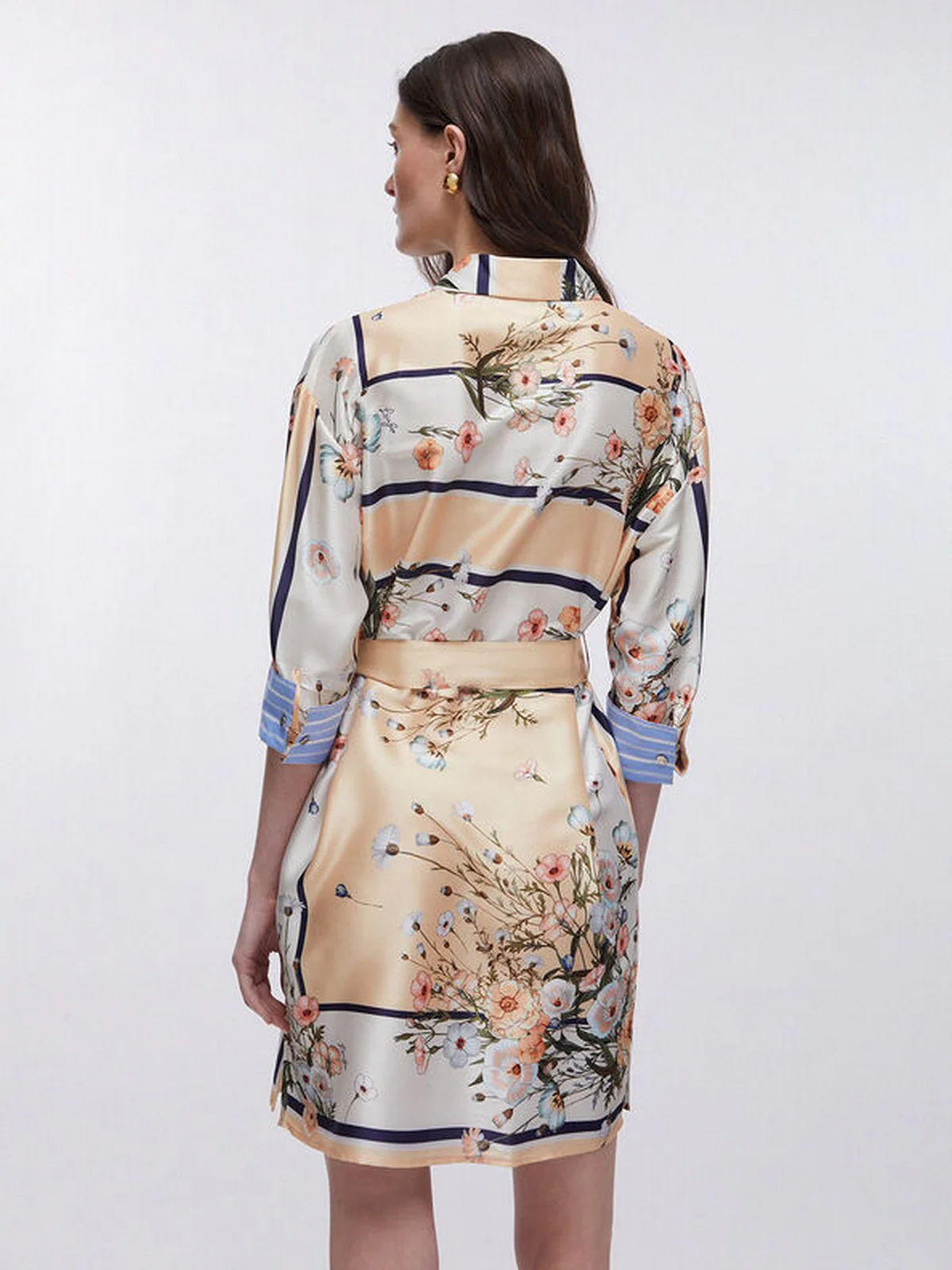LIU JO WHITE Abito Donna WA6507T2555 P9547 Blu str/bloom.small - Image 6