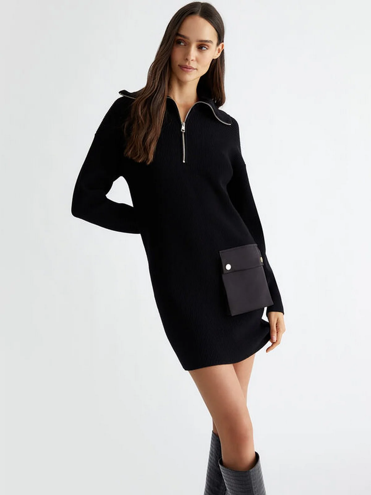 LIU JO WHITE Abito Donna  WF4228MS99E 22222 Nero - Image 2
