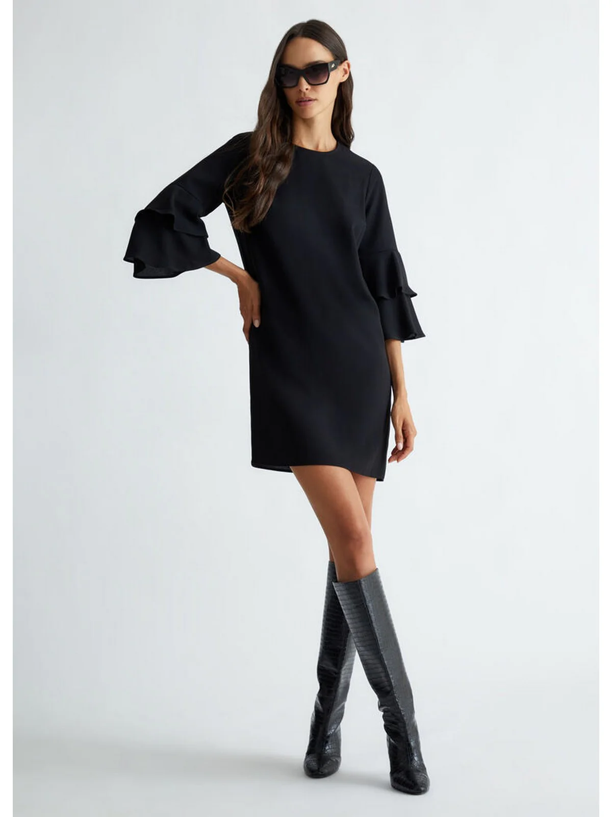 LIU JO WHITE Abito Donna  WF4567T0347 22222 Nero - Image 2