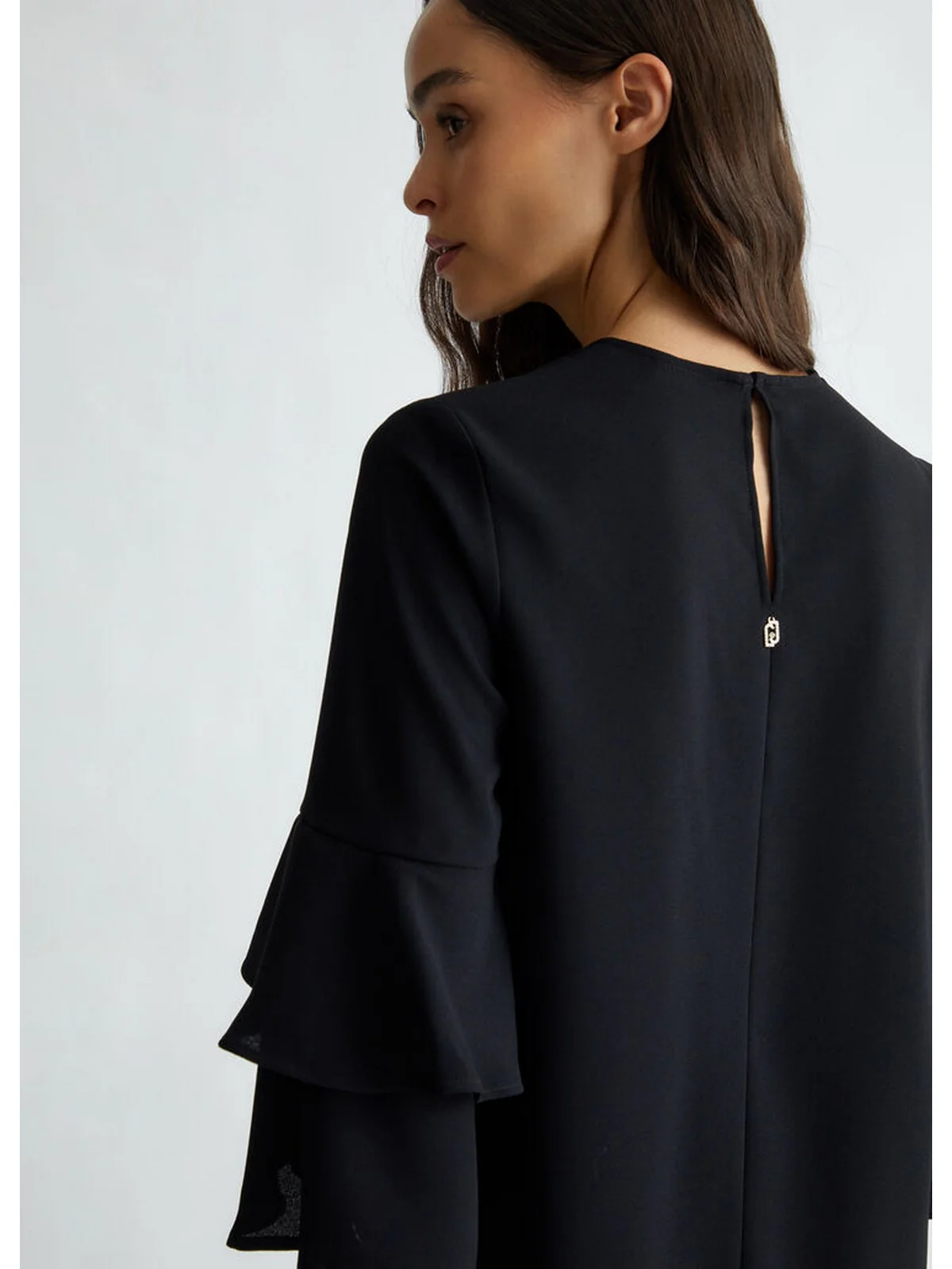 LIU JO WHITE Abito Donna  WF4567T0347 22222 Nero - Image 3