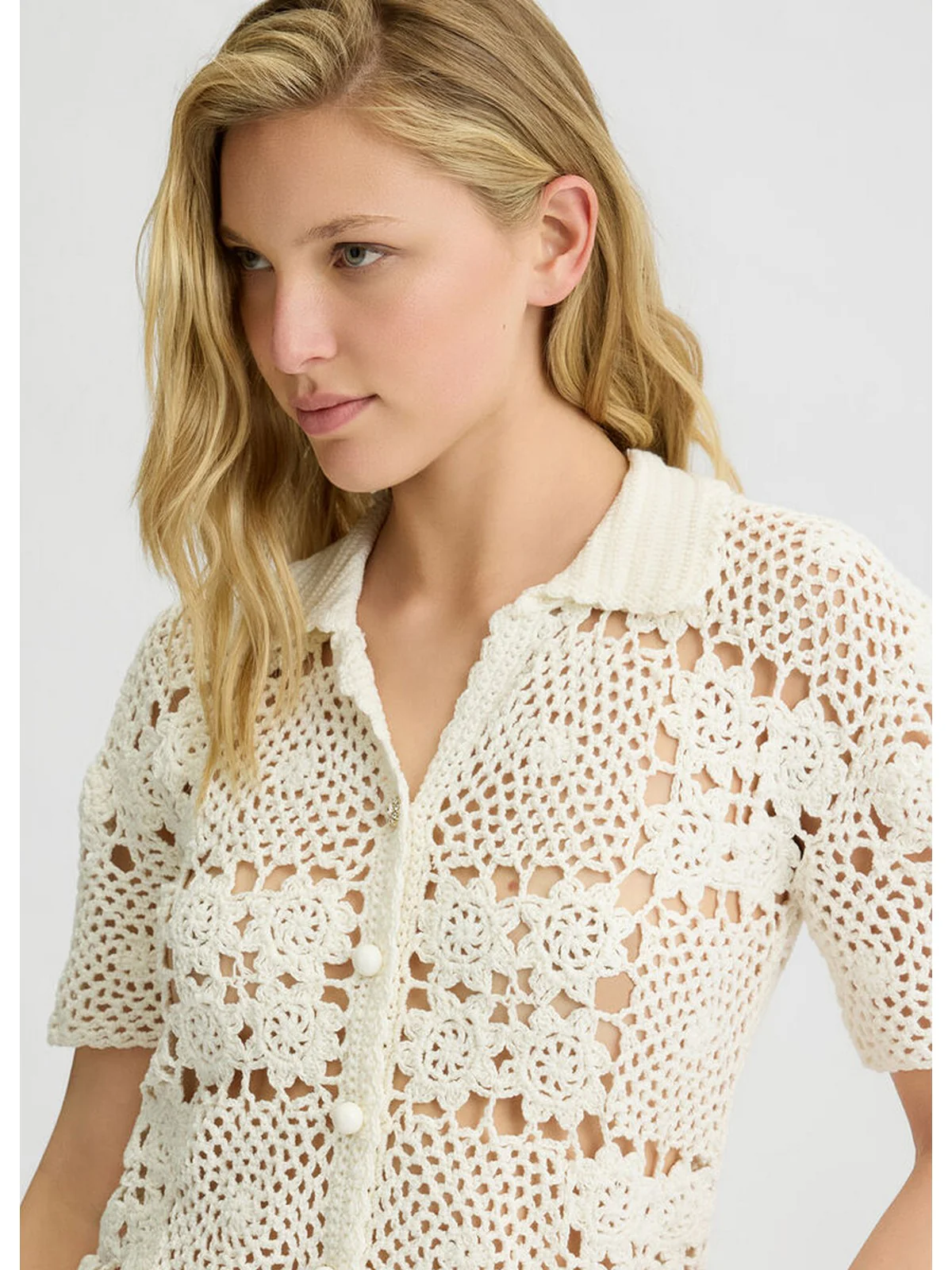LIU JO WHITE Camicia Donna  WA5208MA30Q 10701 Bianco - Image 2